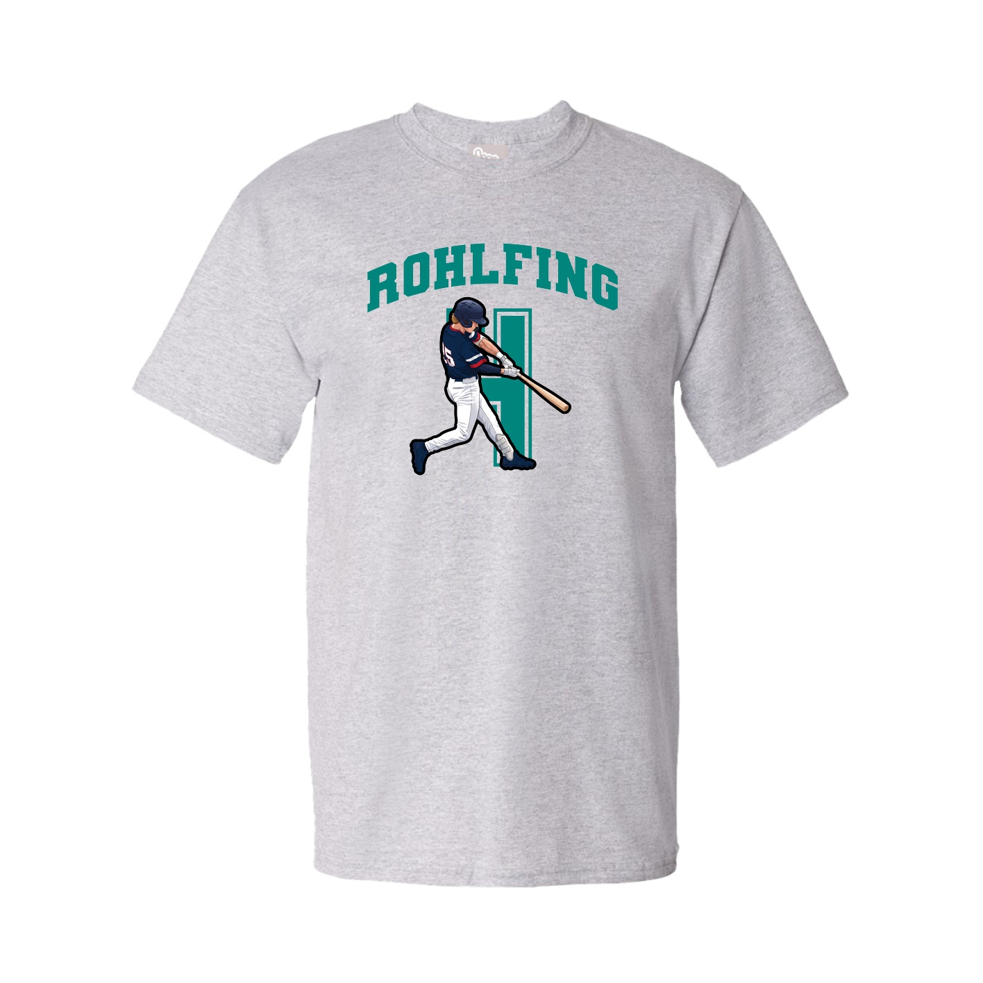 Youth Tee — Number in Grey