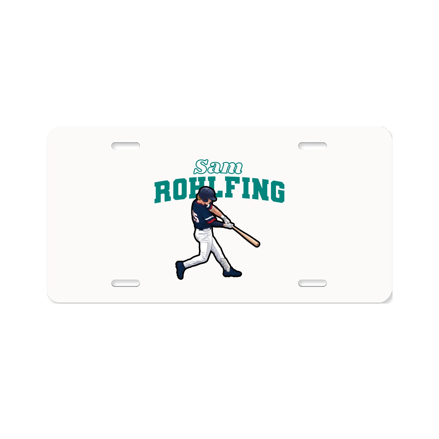 License Plate — Name Arch in Classic