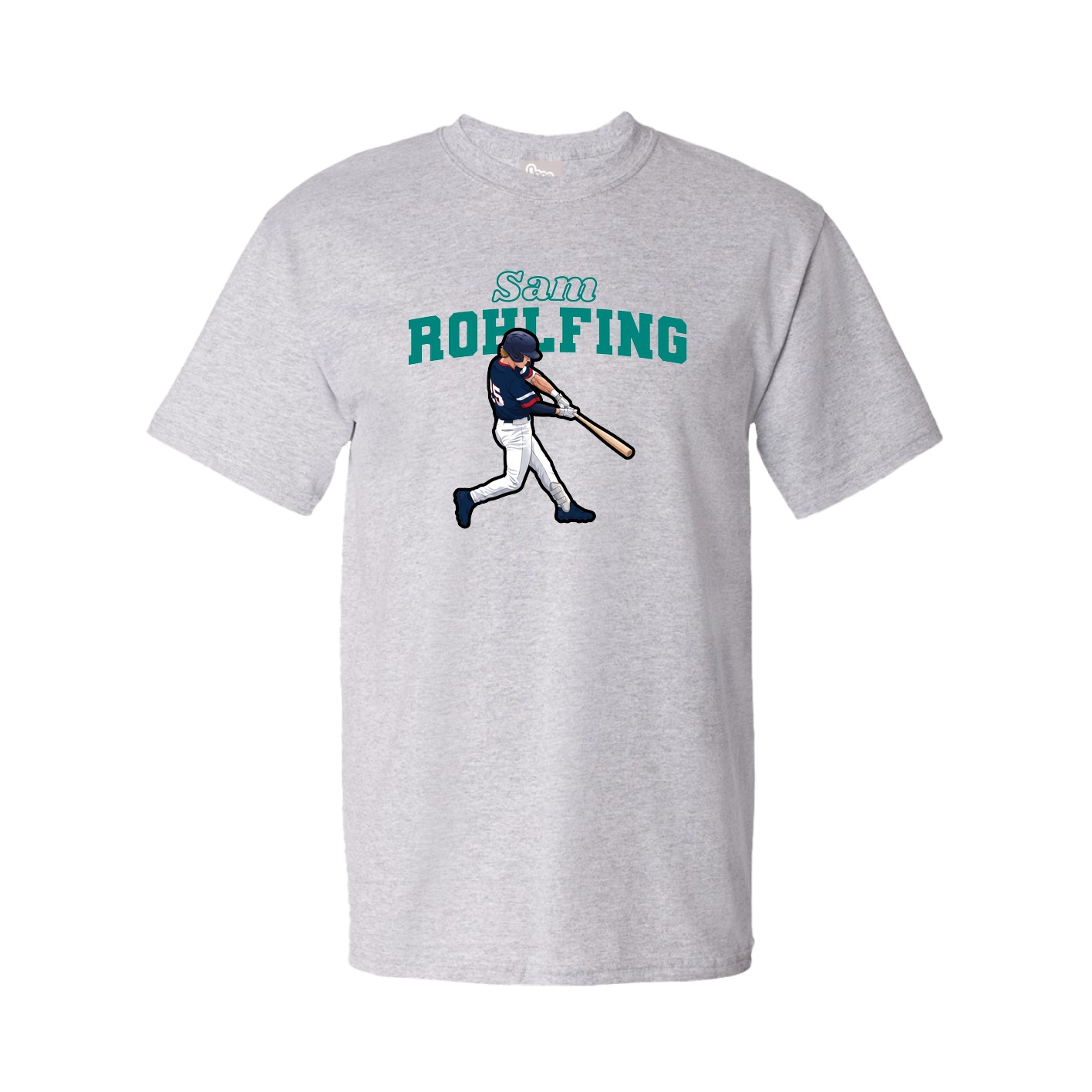 Tee — Name Arch in Grey
