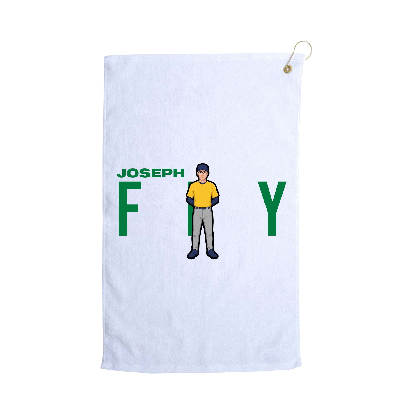 Golf Towel — Player Name in White
