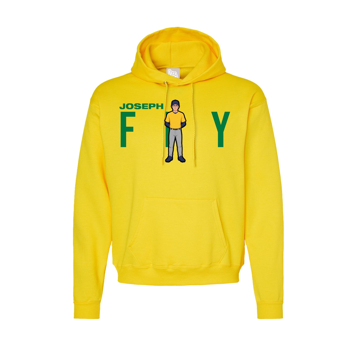 Hoodie — Player Name in Yellow