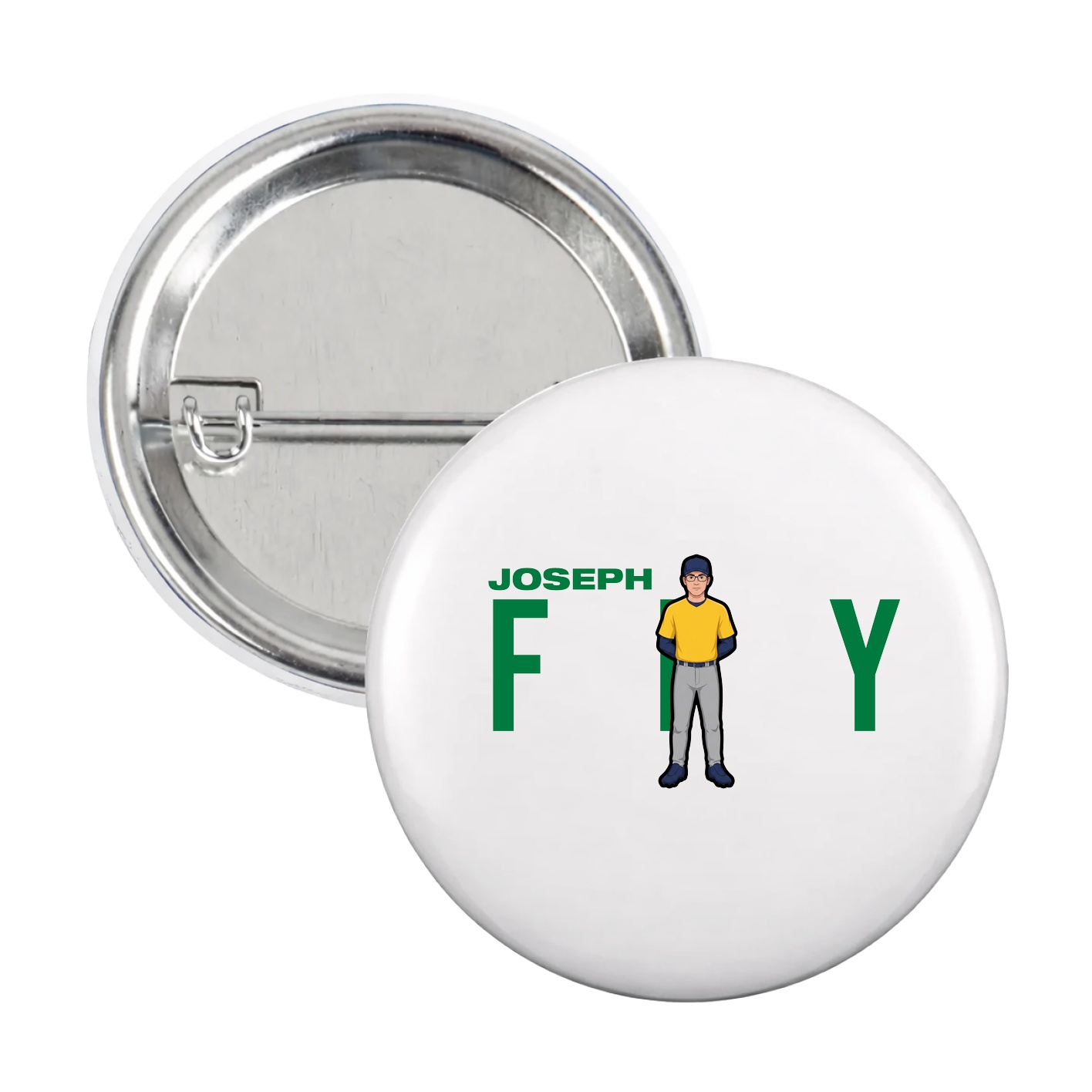Game Day Button — Player Name in White