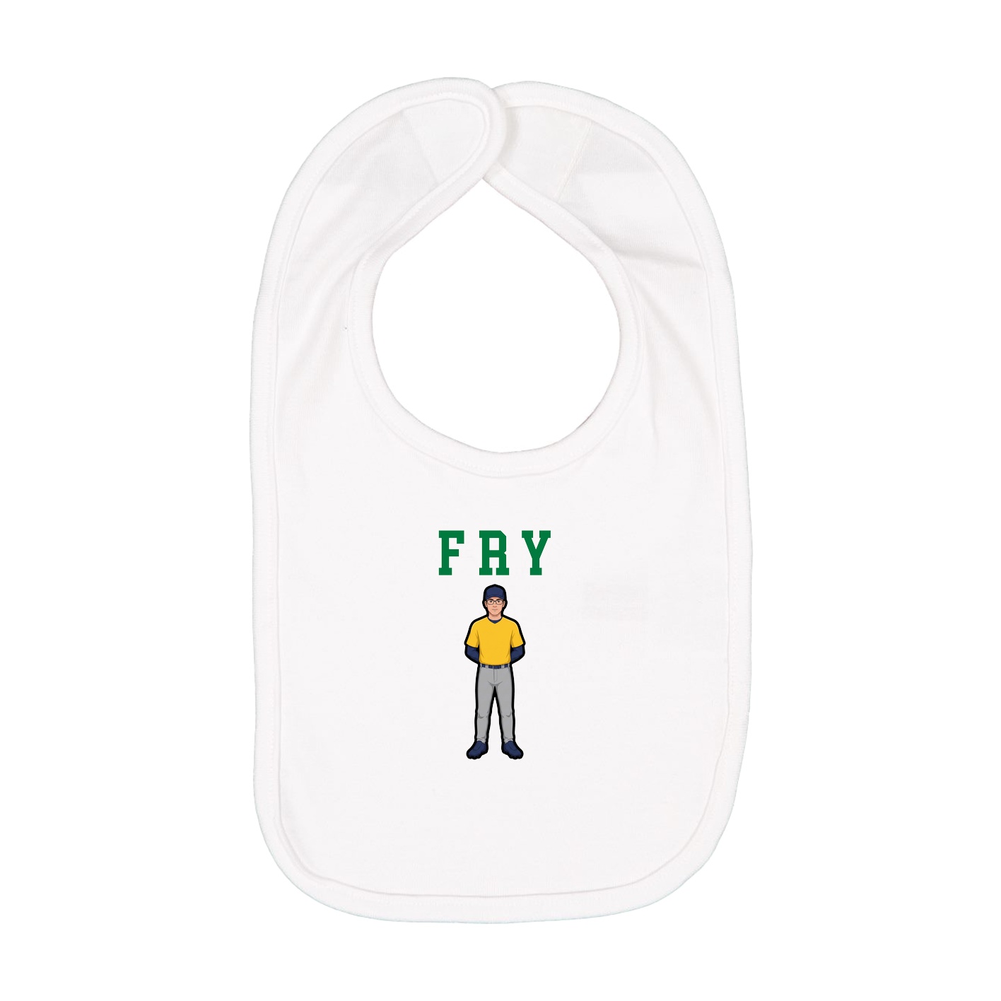 Infant Bib — Shirsey in White