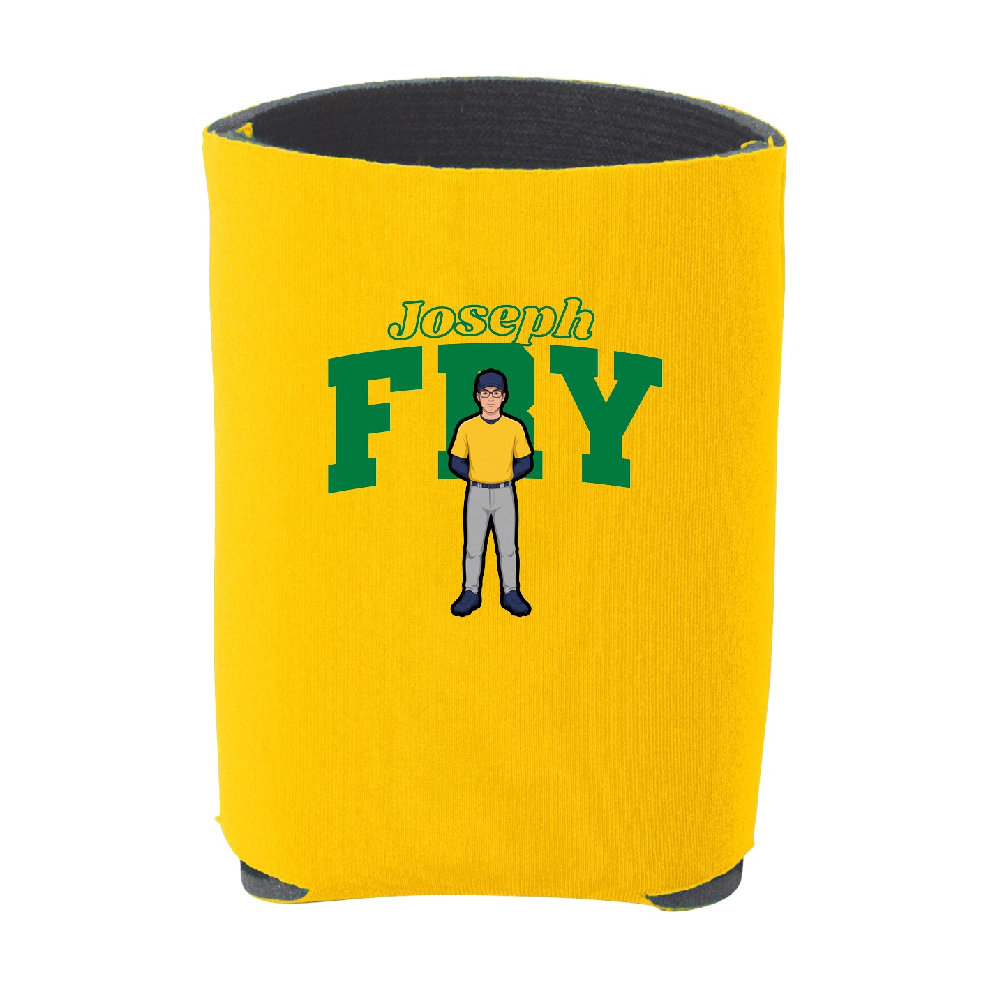 Can Holder — Name Arch in Yellow