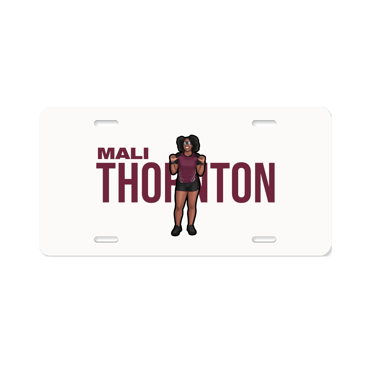 License Plate — Player Name in Classic