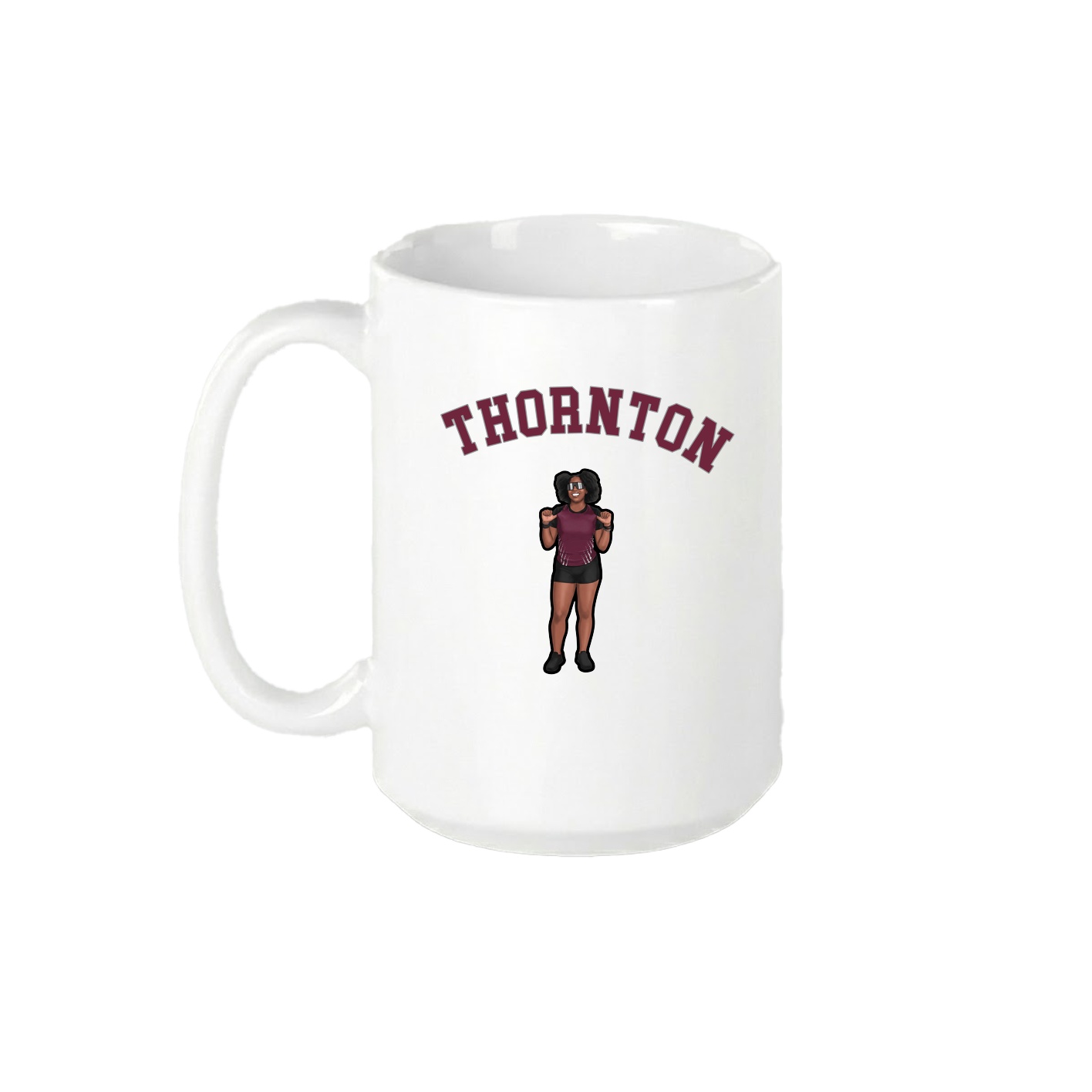 15oz Coffee Mug — Shirsey Arch in White