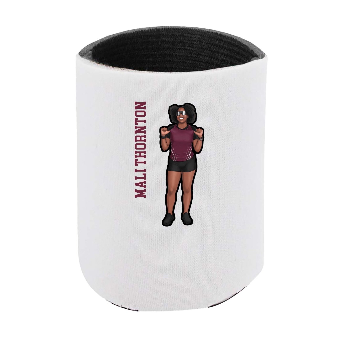 Can Holder — Name Vertical in White