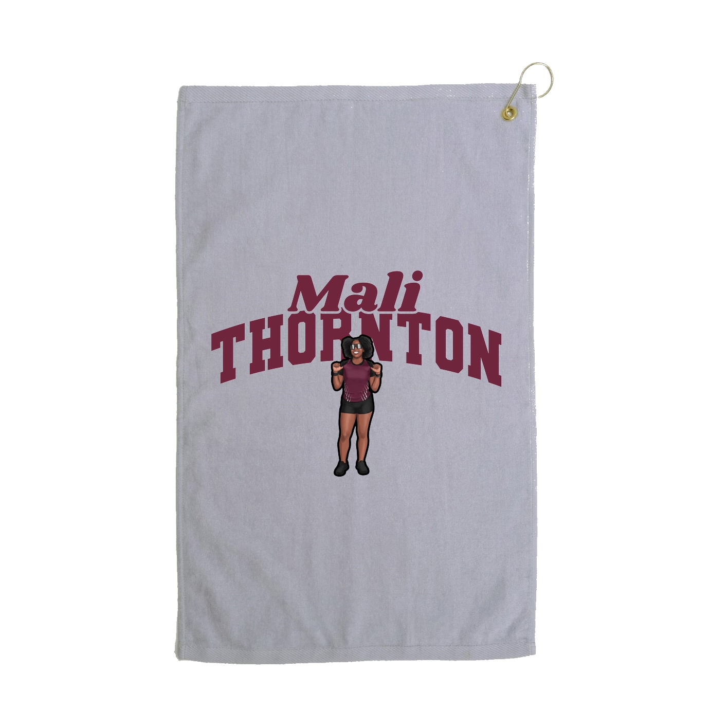 Golf Towel — Signature Arch in Grey