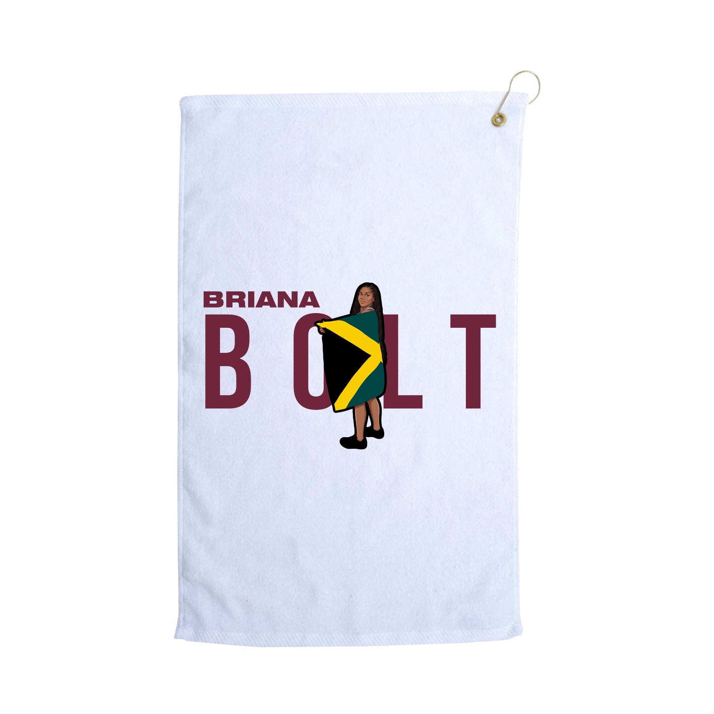Golf Towel — Player Name in White