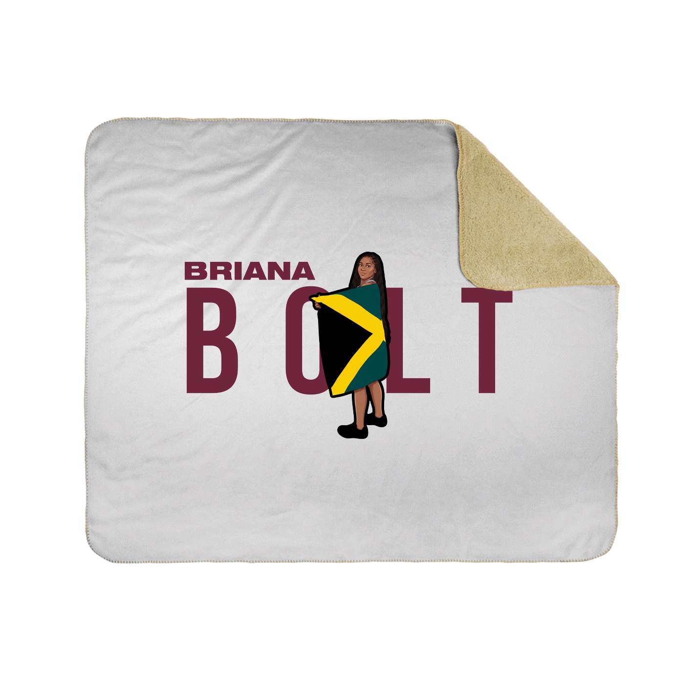 Throw Blanket — Player Name in White
