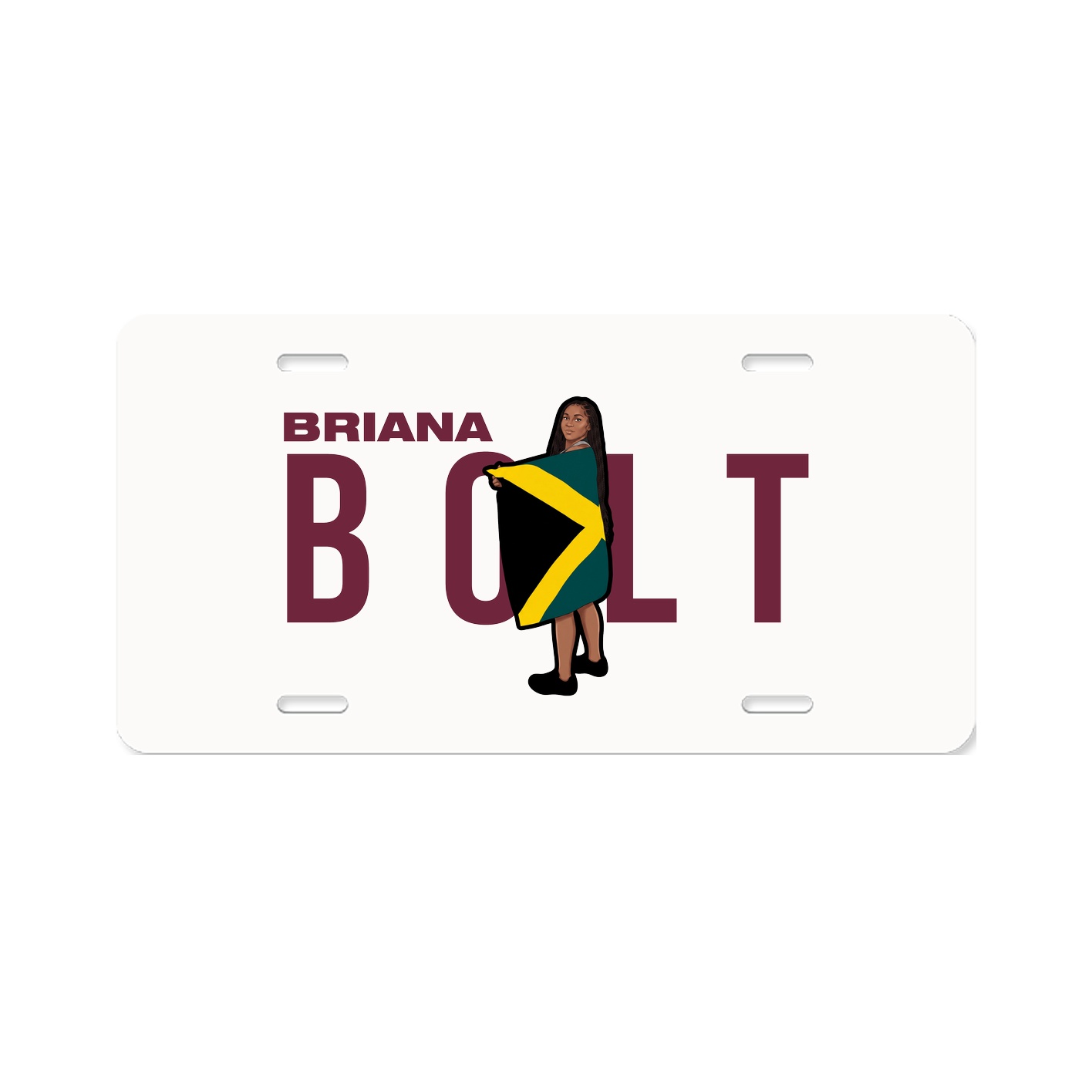 License Plate — Player Name in Classic