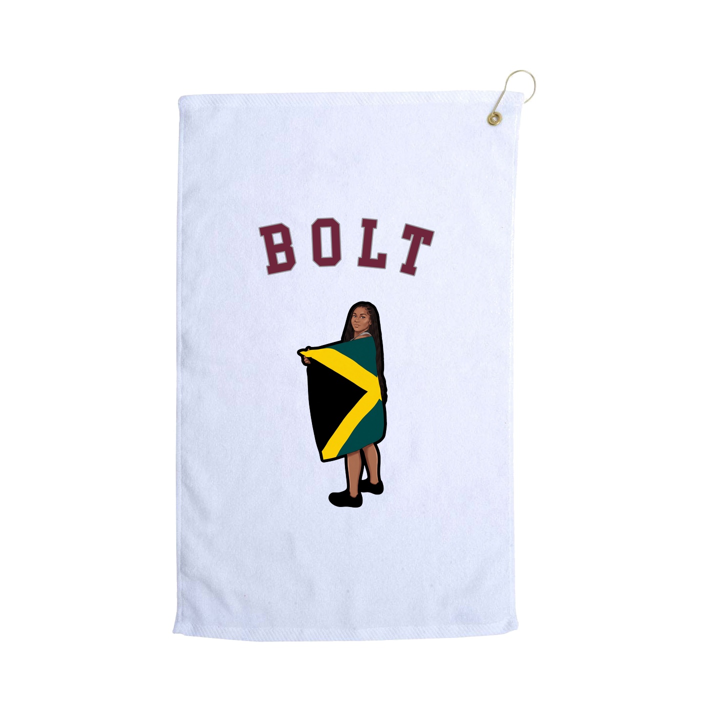 Golf Towel — Shirsey Arch in White