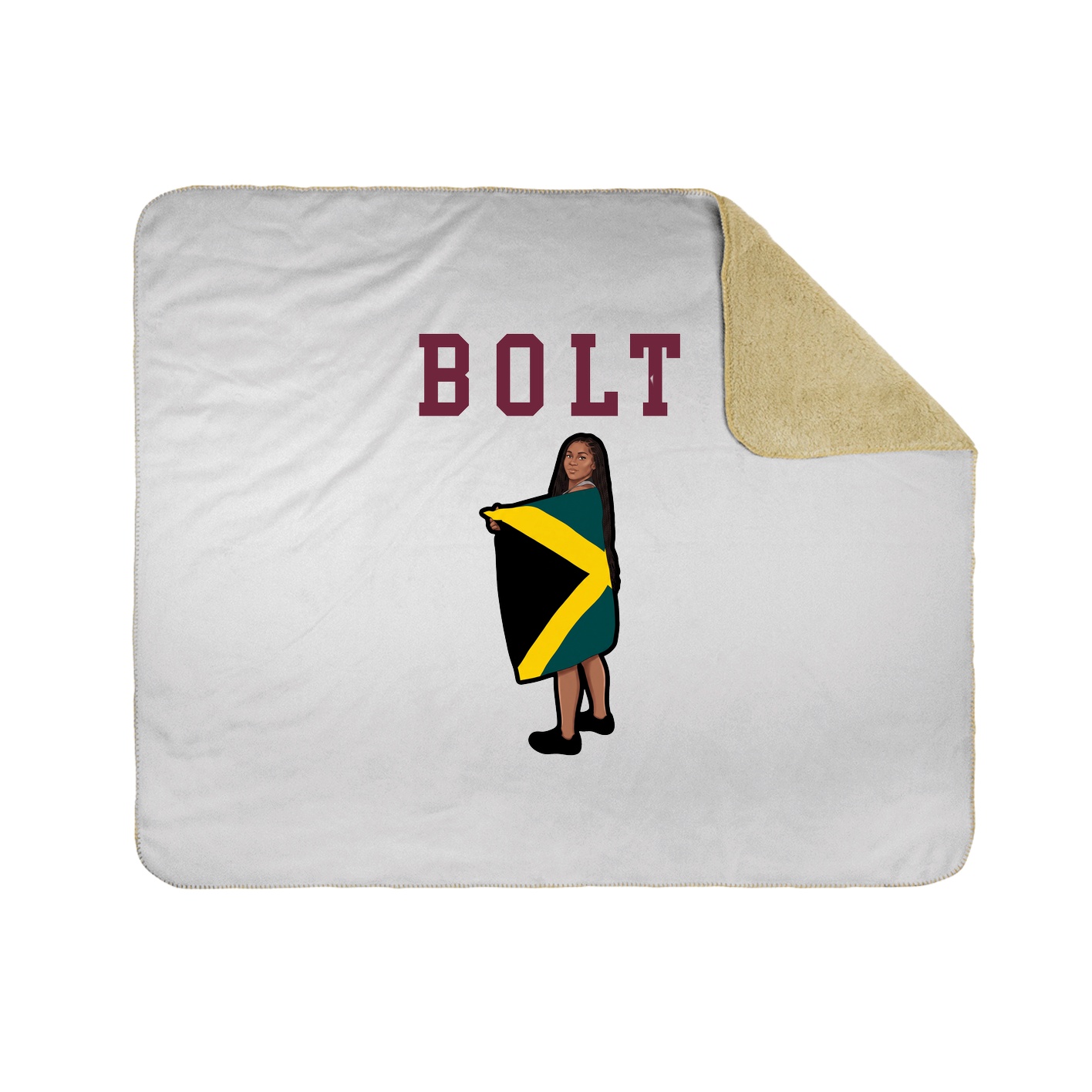 Throw Blanket — Shirsey in White