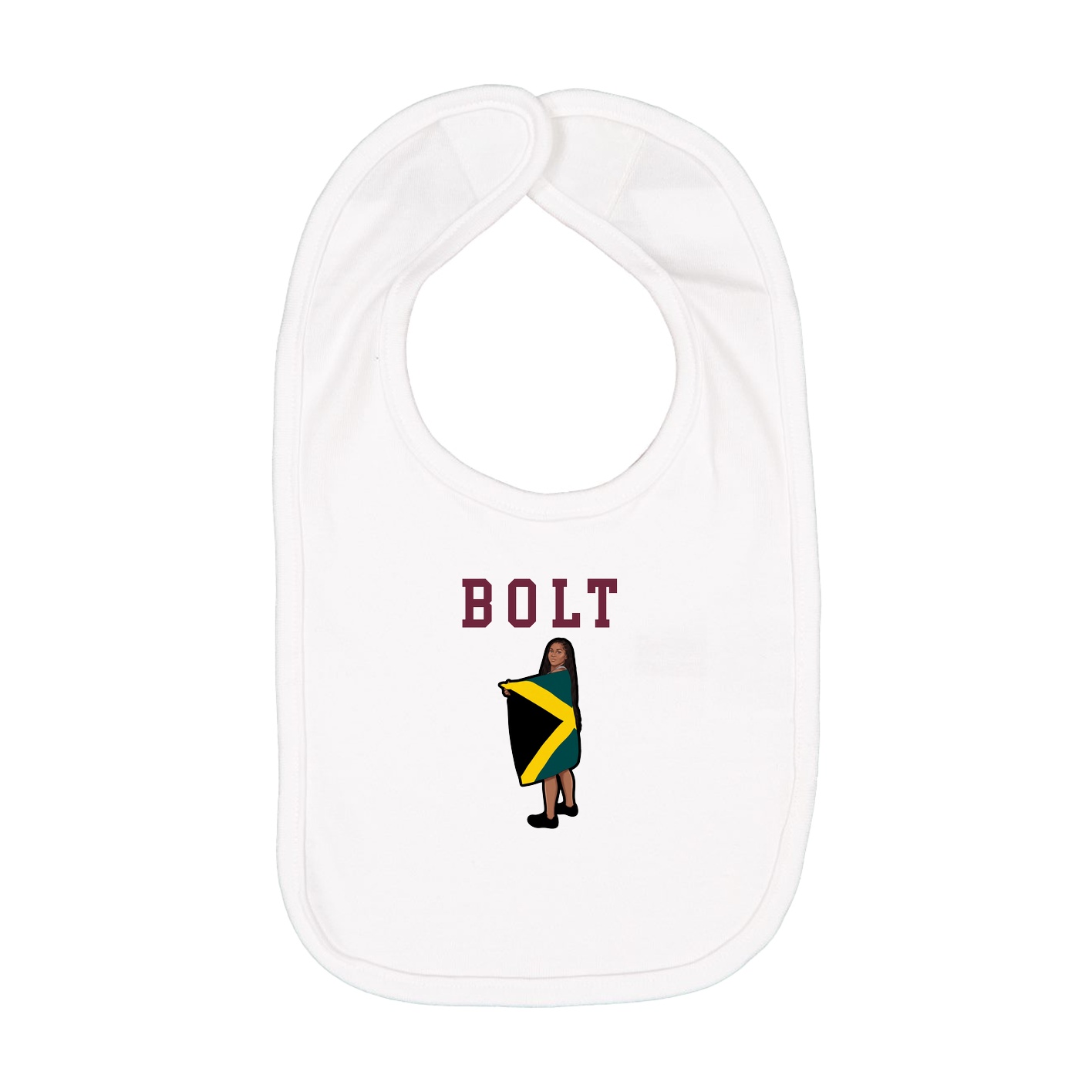 Infant Bib — Shirsey in White