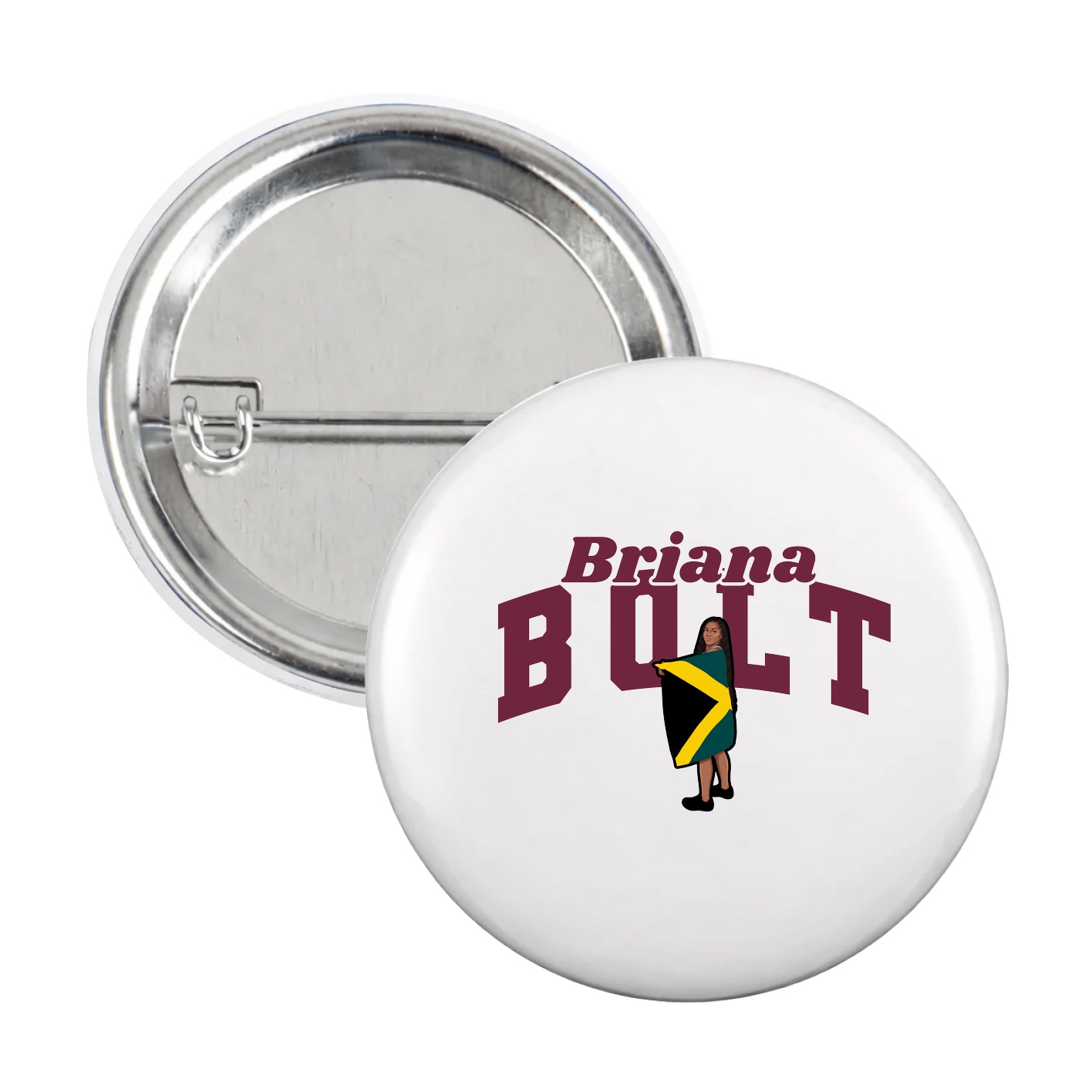 Game Day Button — Signature Arch in White