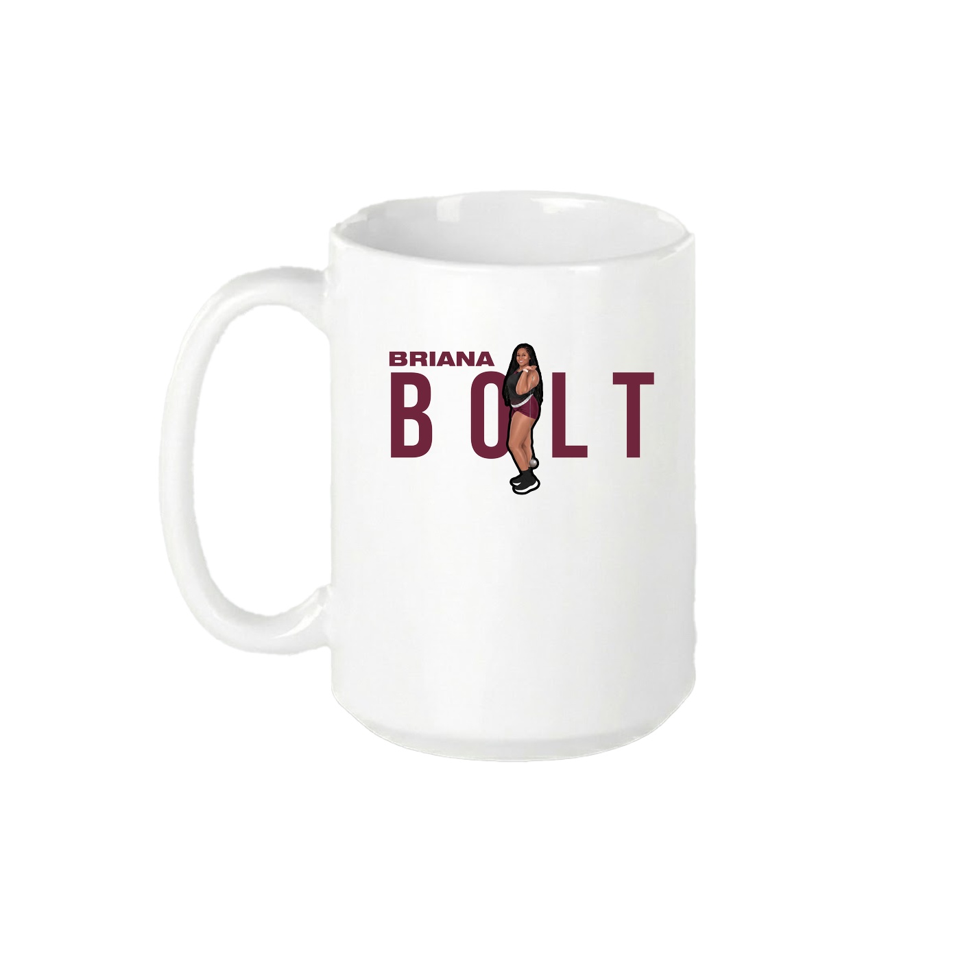 15oz Coffee Mug — Player Name in White