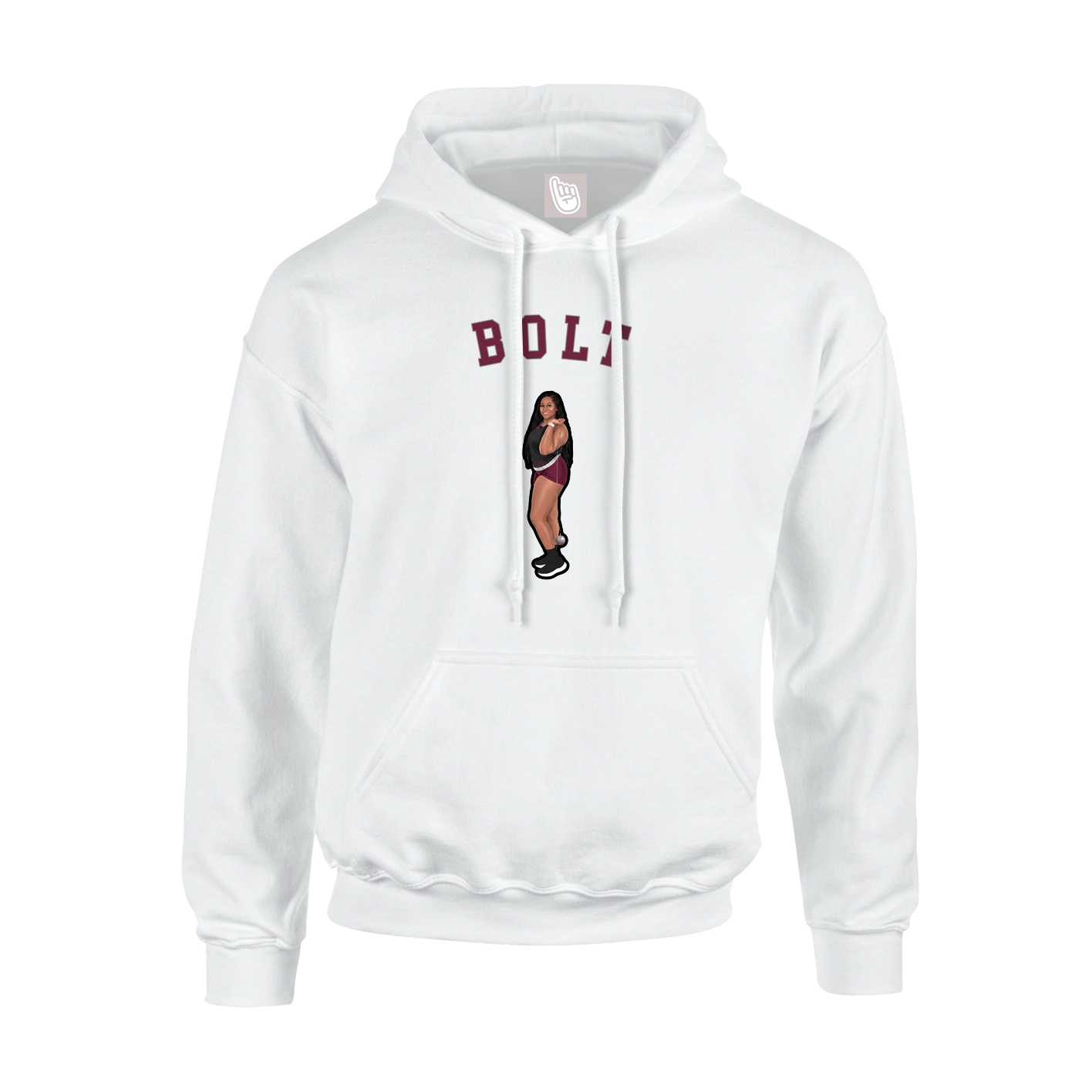 Hoodie — Shirsey Arch in White