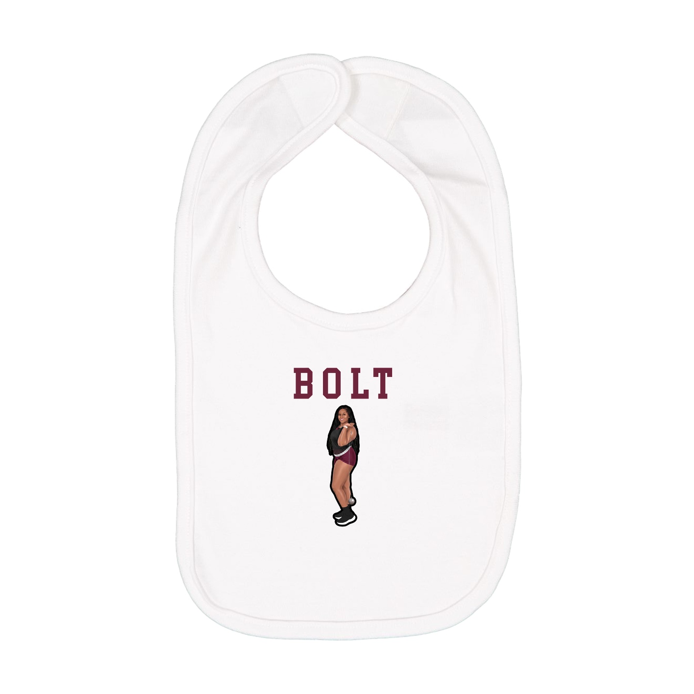 Infant Bib — Shirsey in White