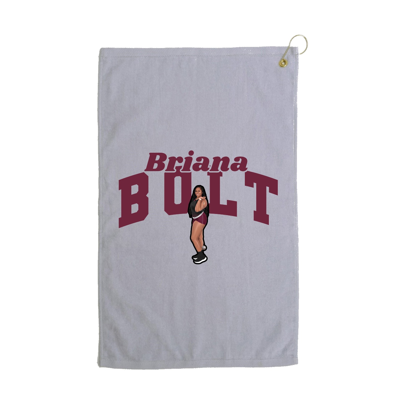 Golf Towel — Signature Arch in Grey