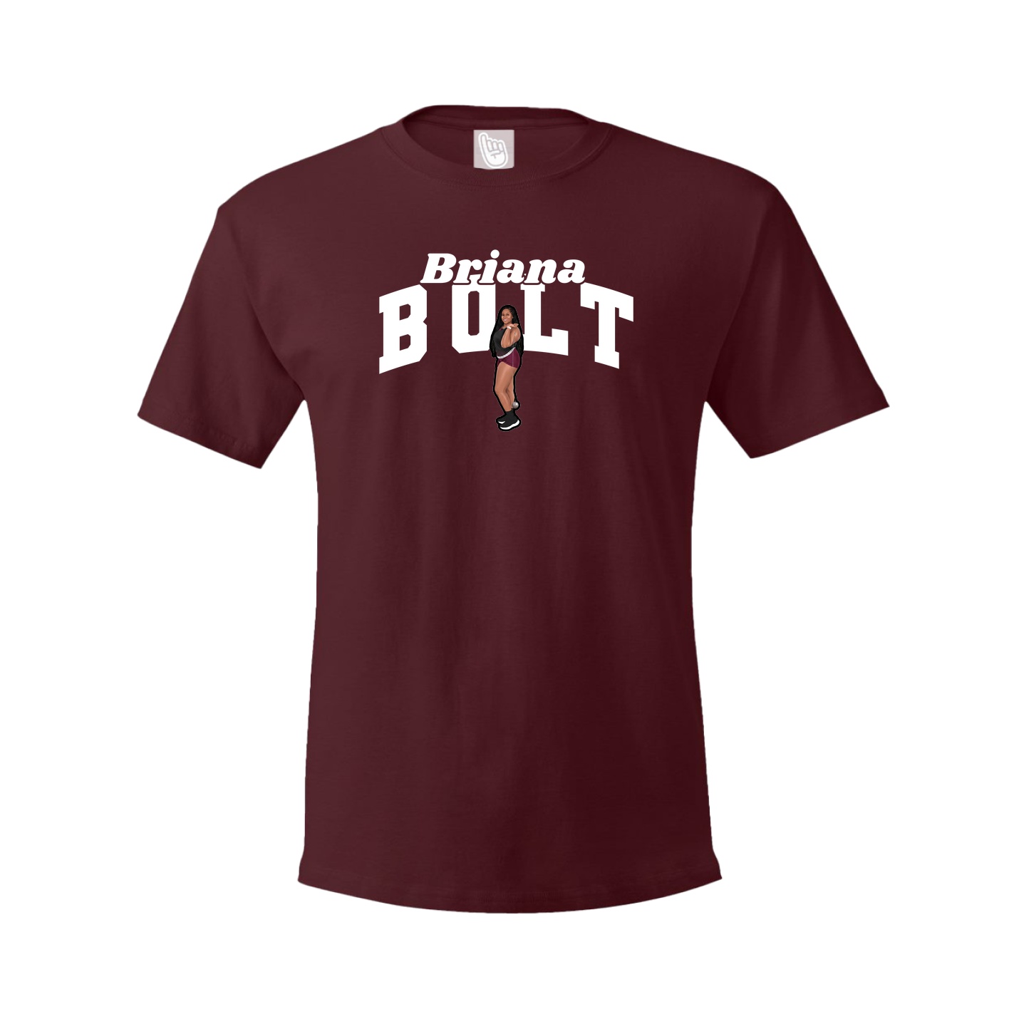 Youth Tee — Signature Arch in Maroon