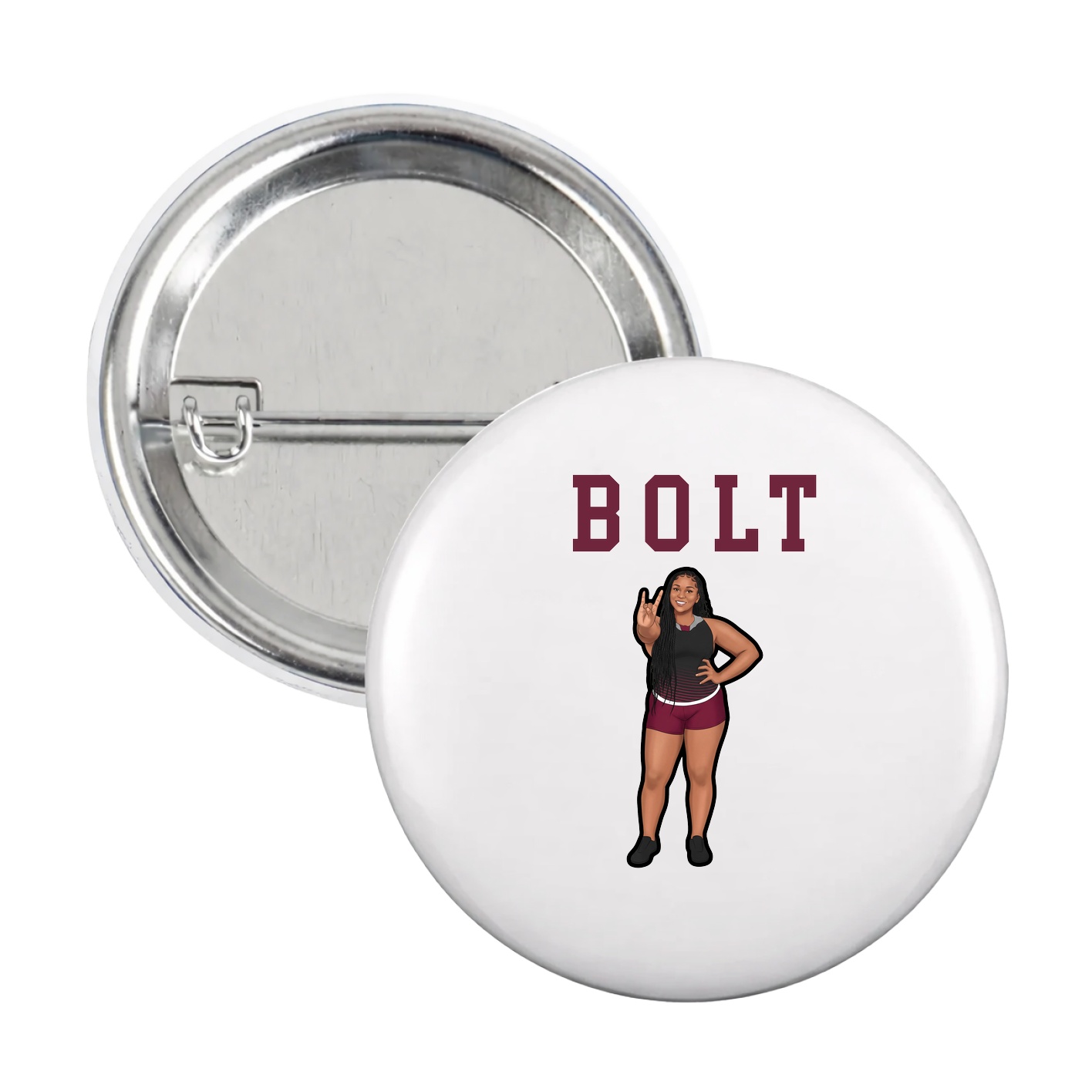 Game Day Button — Shirsey in White