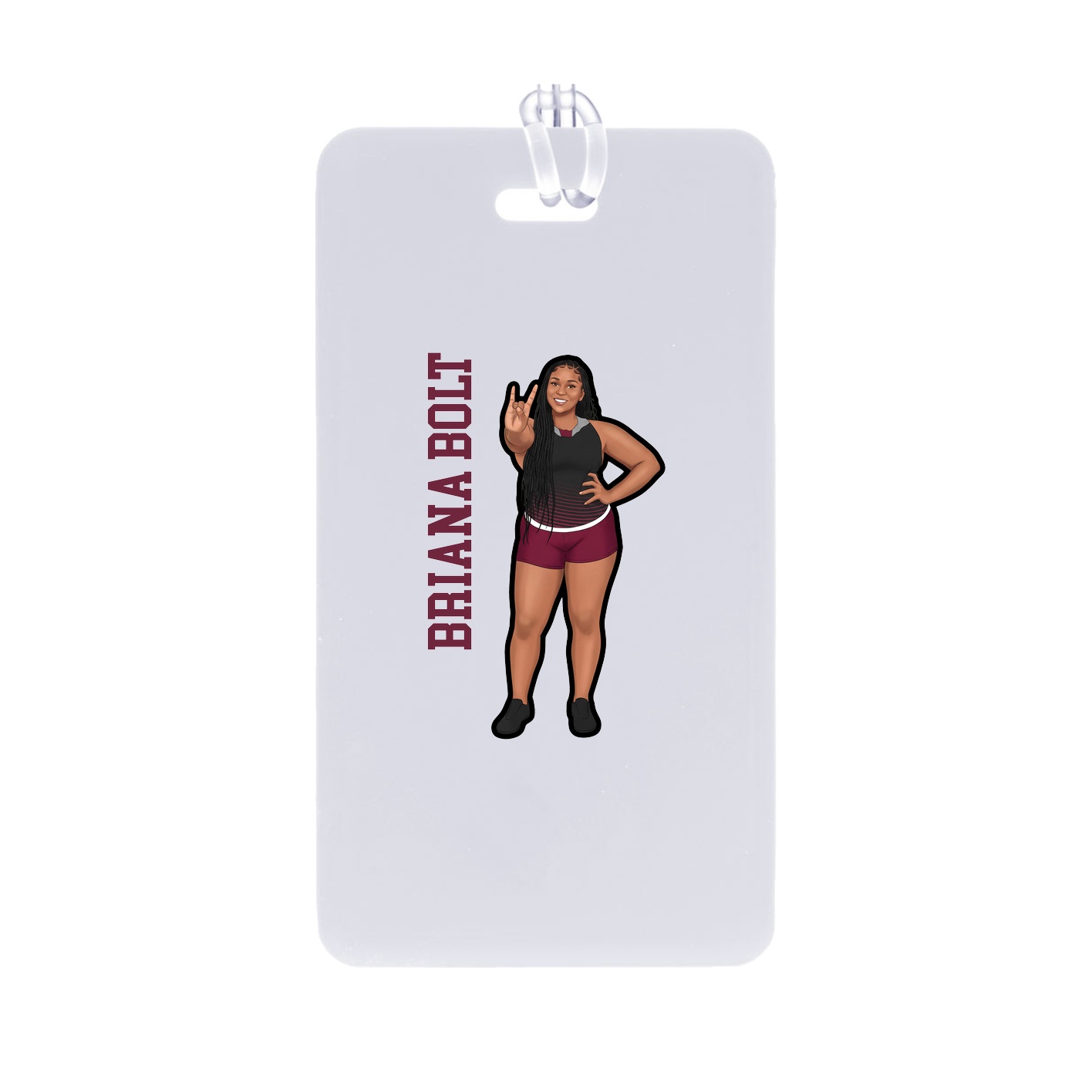 Bag Tag — Name Vertical in Classic