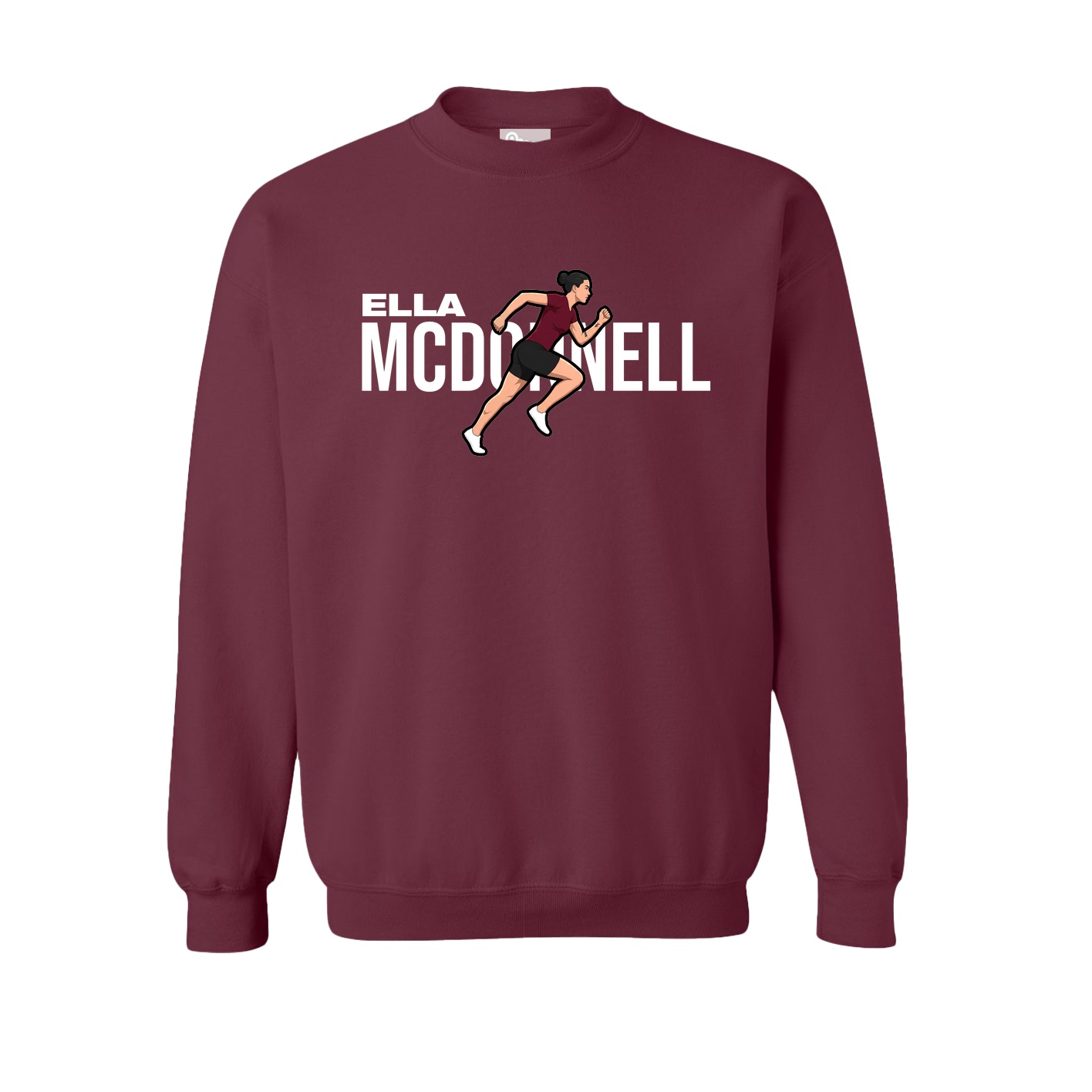 Fleece Crew — Player Name in Maroon