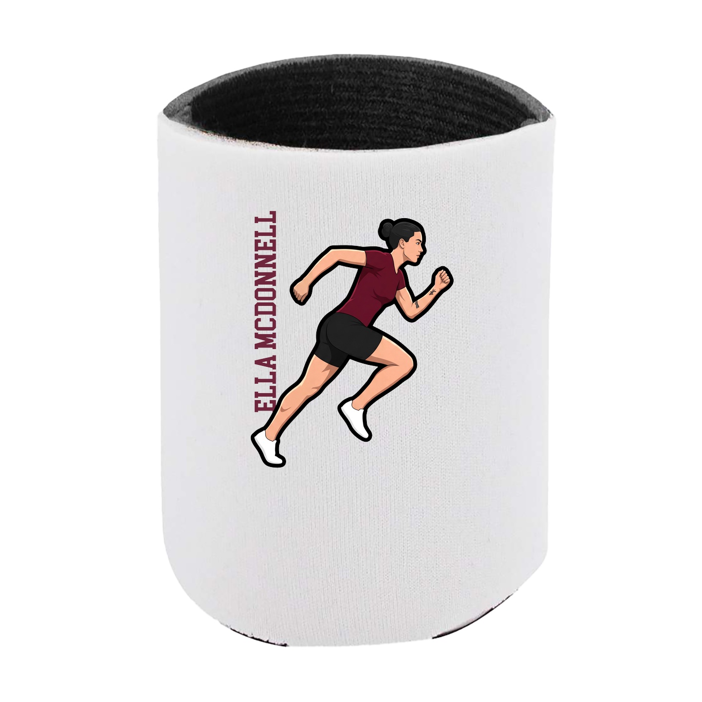 Can Holder — Name Vertical in White