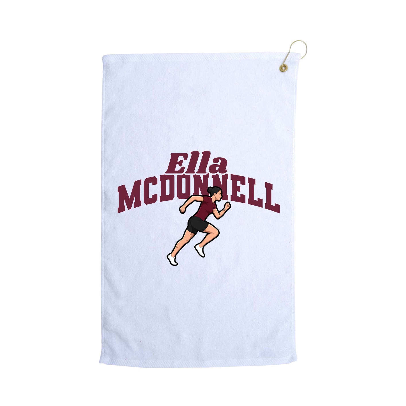 Golf Towel — Signature Arch in White