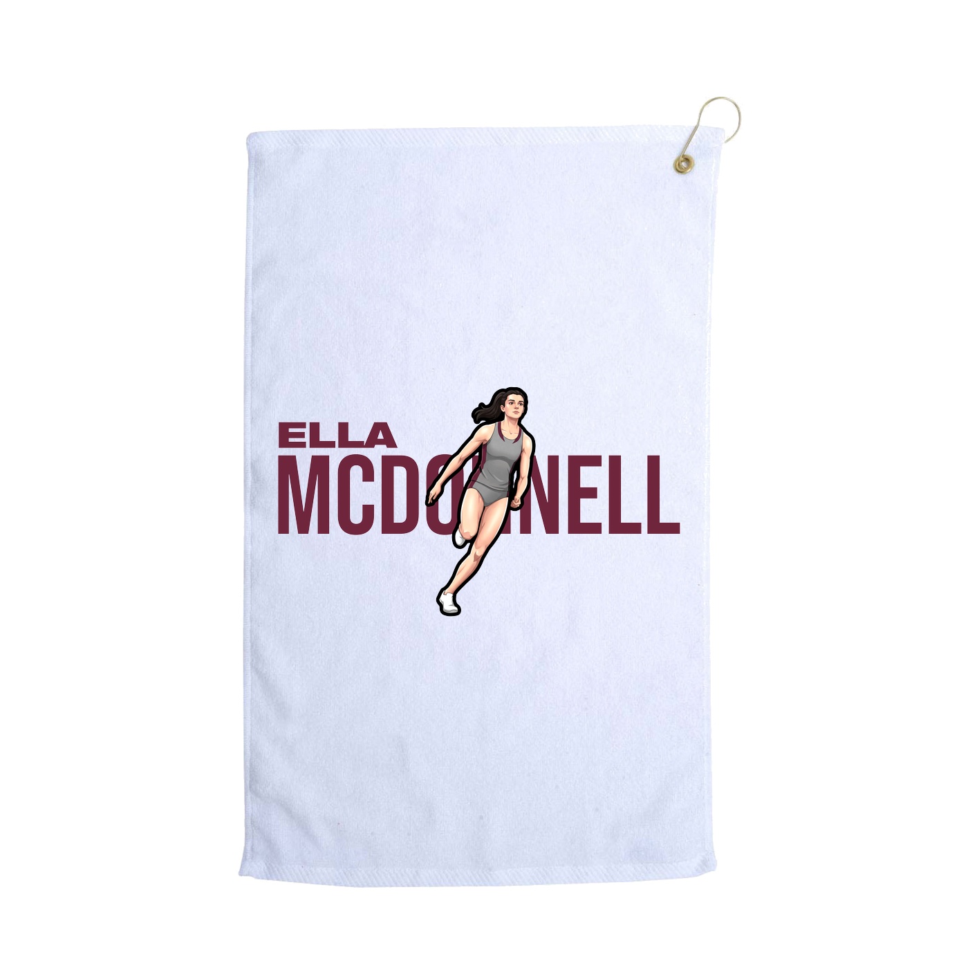 Golf Towel — Player Name in White