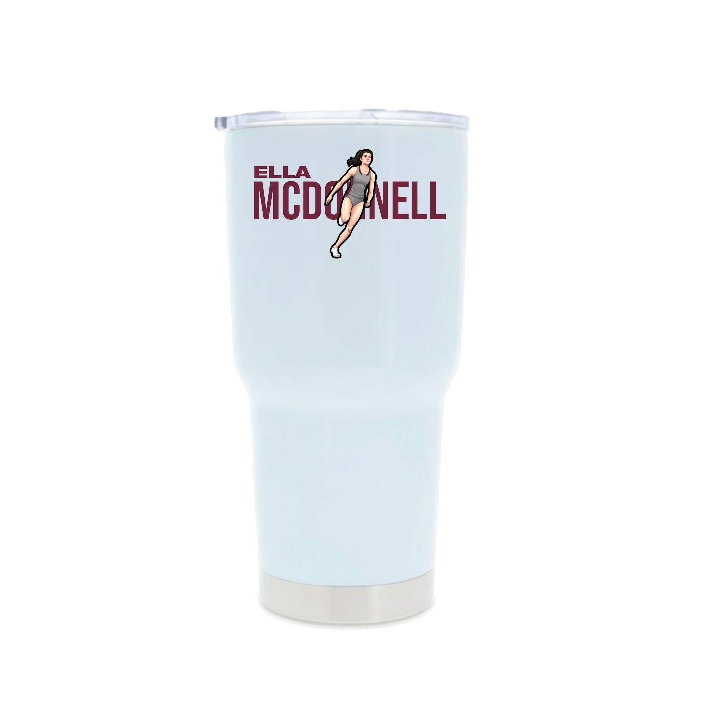 30oz Stainless Steel Tumbler — Player Name in White