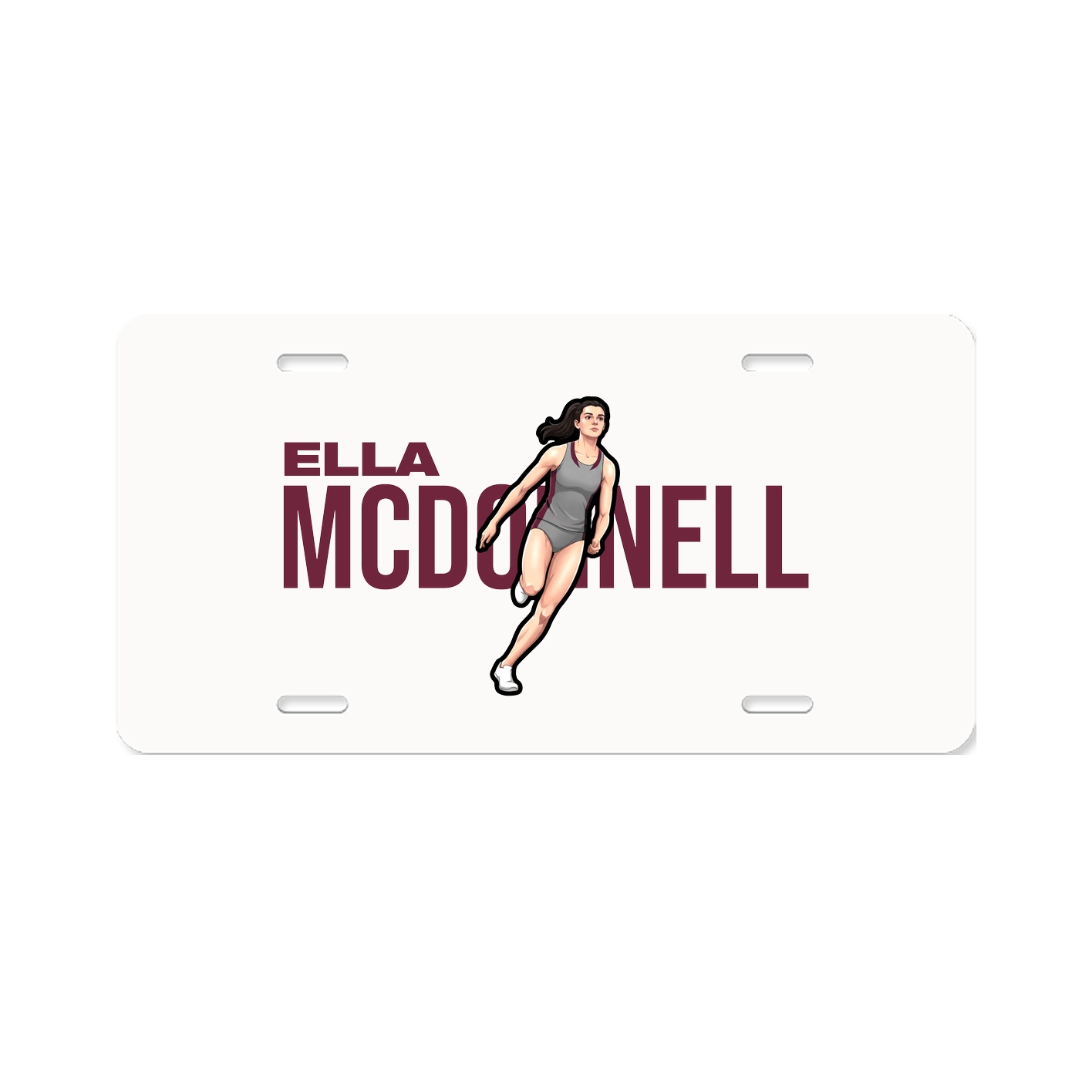 License Plate — Player Name in Classic