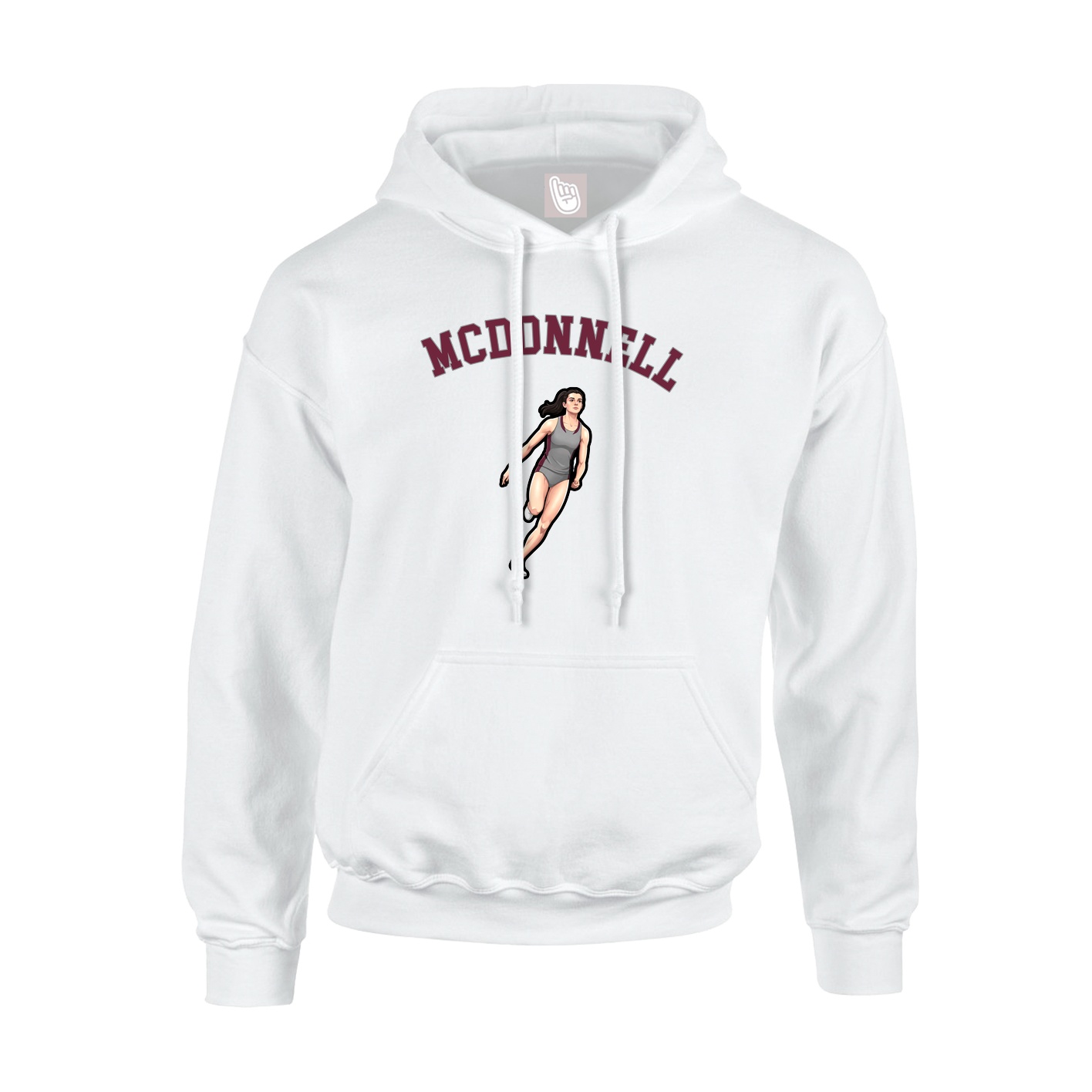 Hoodie — Shirsey Arch in White