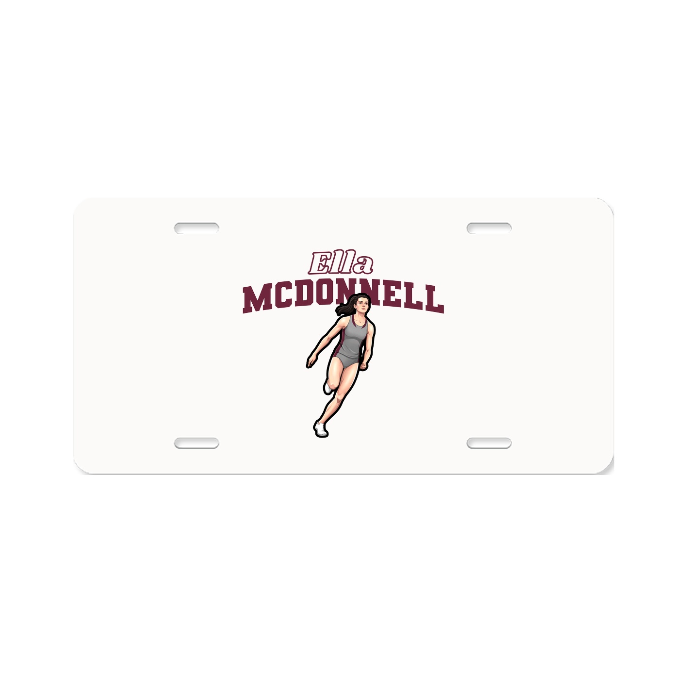 License Plate — Name Arch in Classic