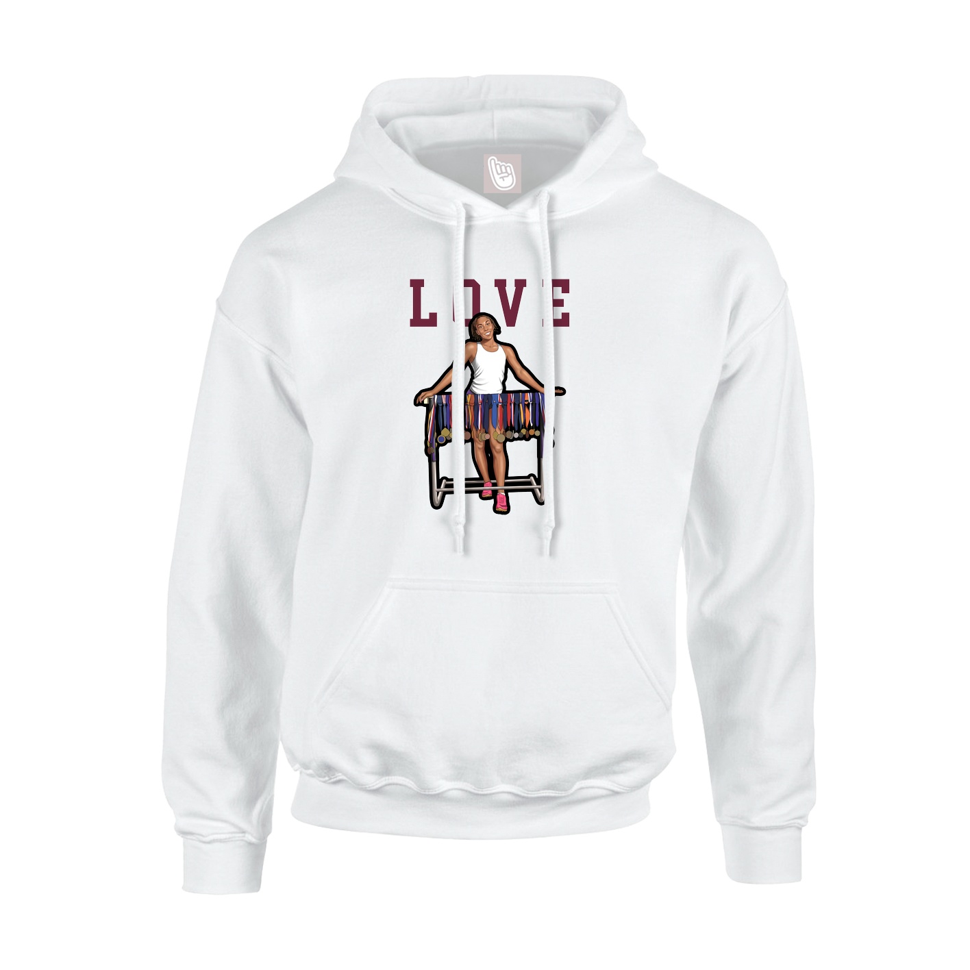 Hoodie — Shirsey in White