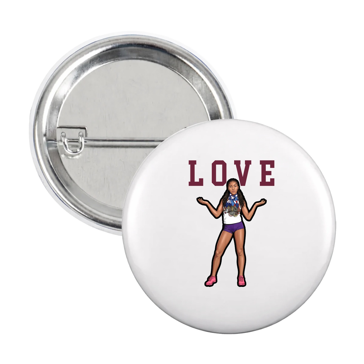 Game Day Button — Shirsey in White