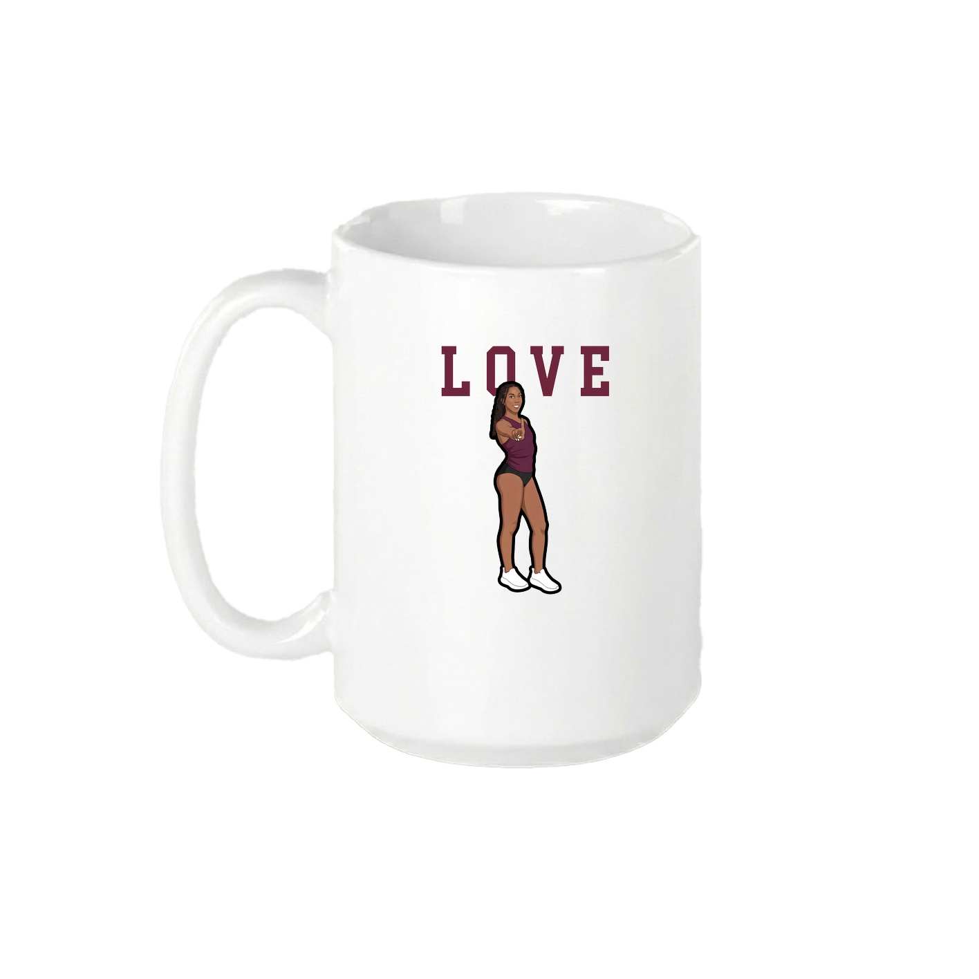 15oz Coffee Mug — Shirsey in White
