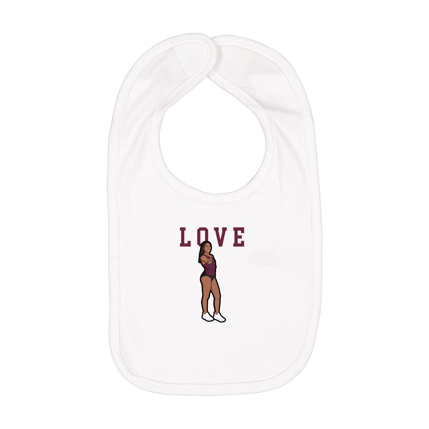 Infant Bib — Shirsey in White