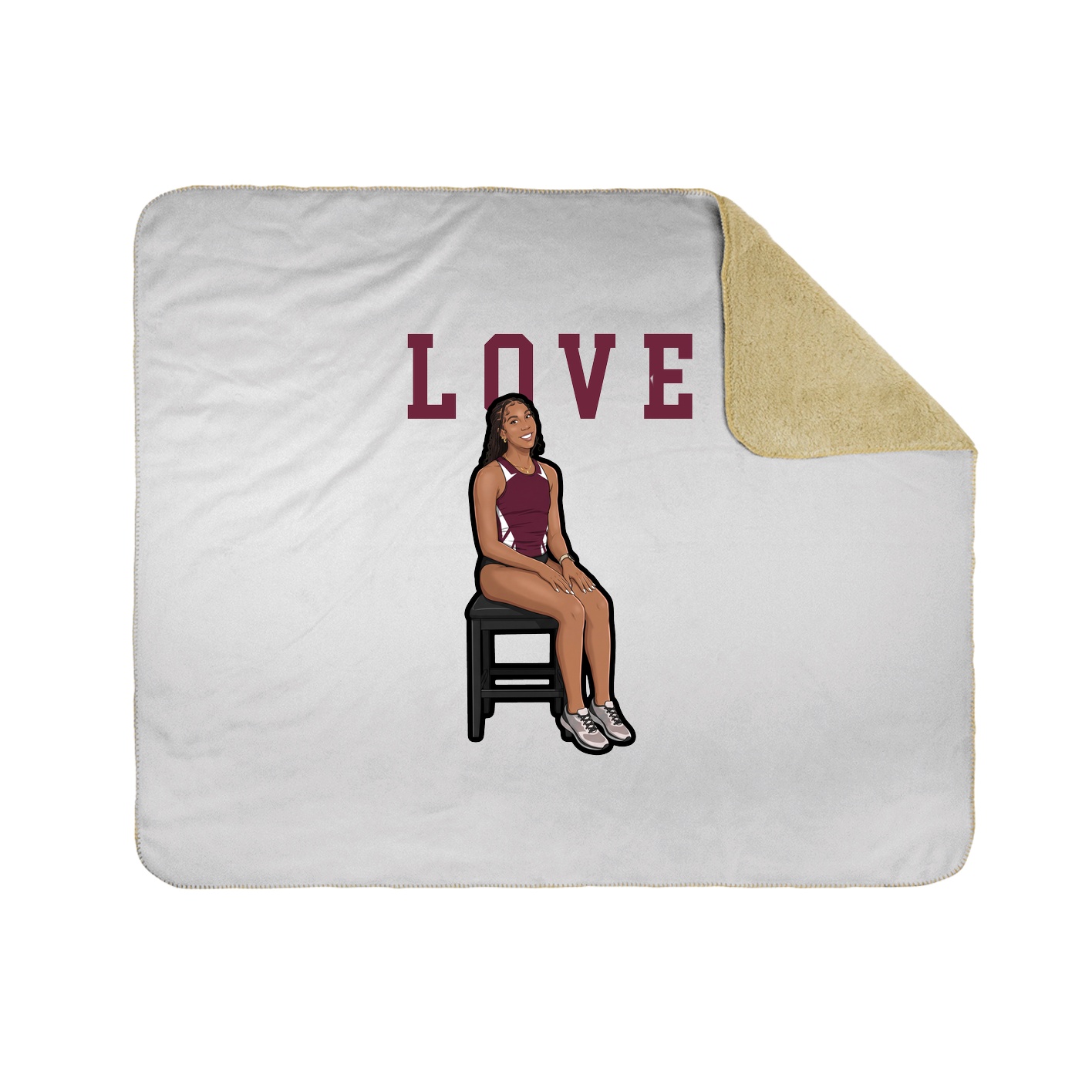 Throw Blanket — Shirsey in White