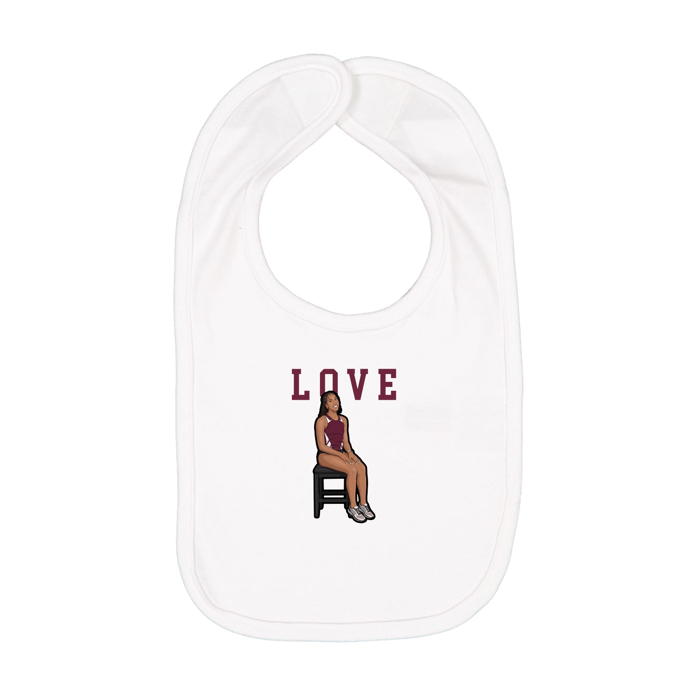 Infant Bib — Shirsey in White