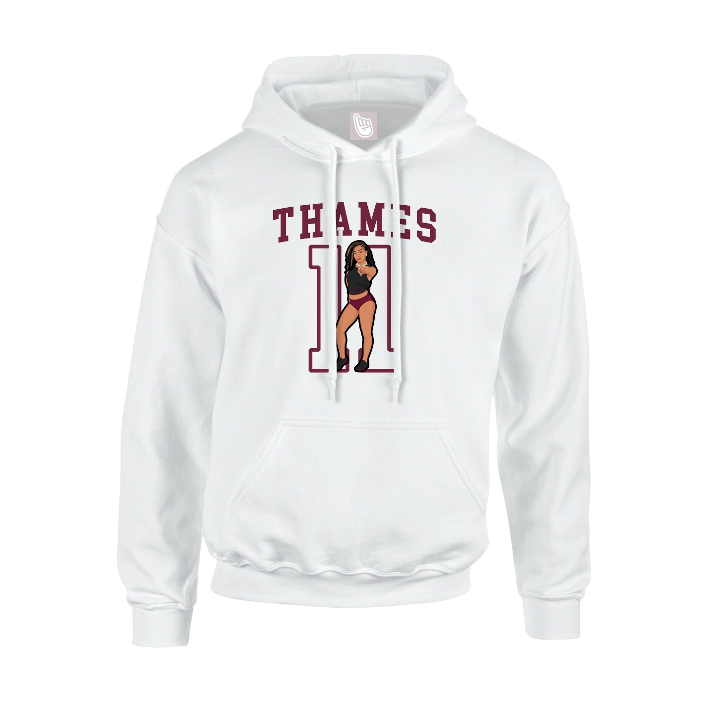 Hoodie — Shirsey in White