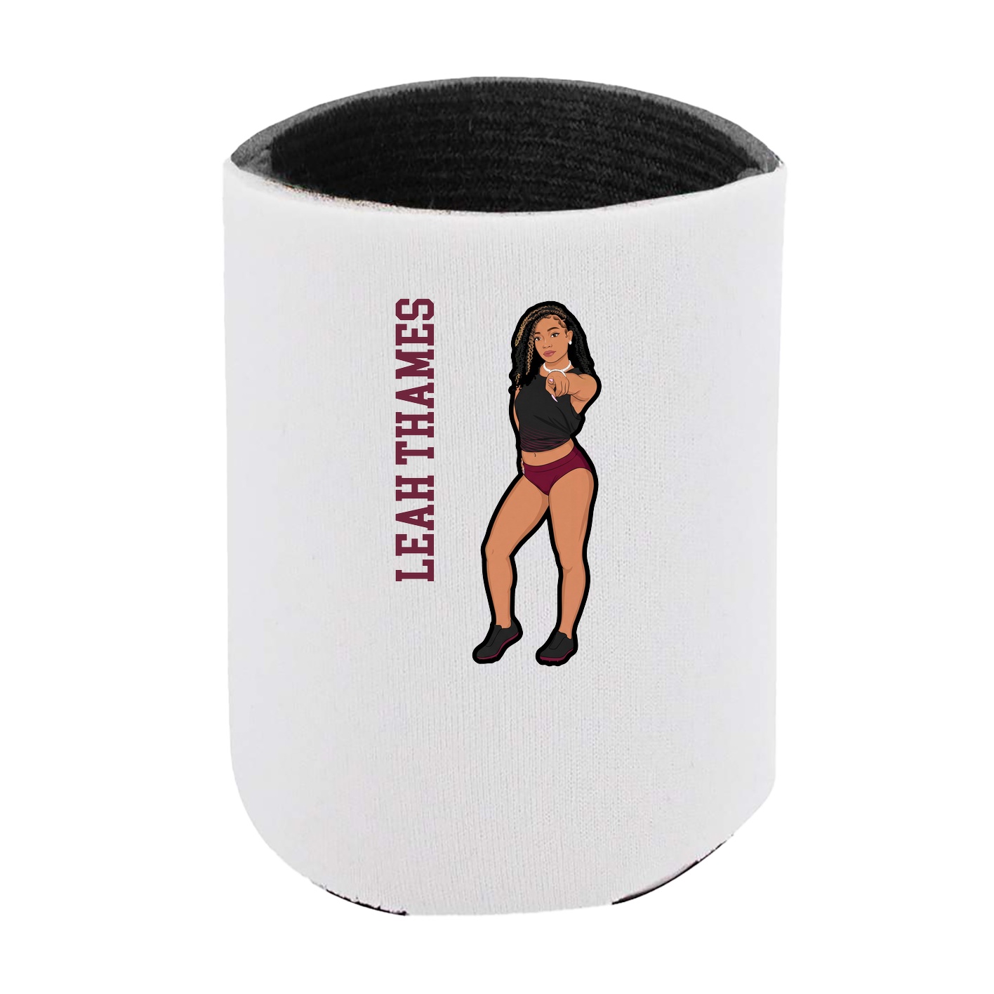 Can Holder — Name Vertical in White
