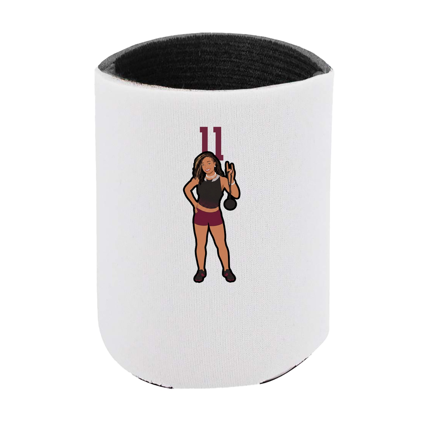 Can Holder — Number Top in White