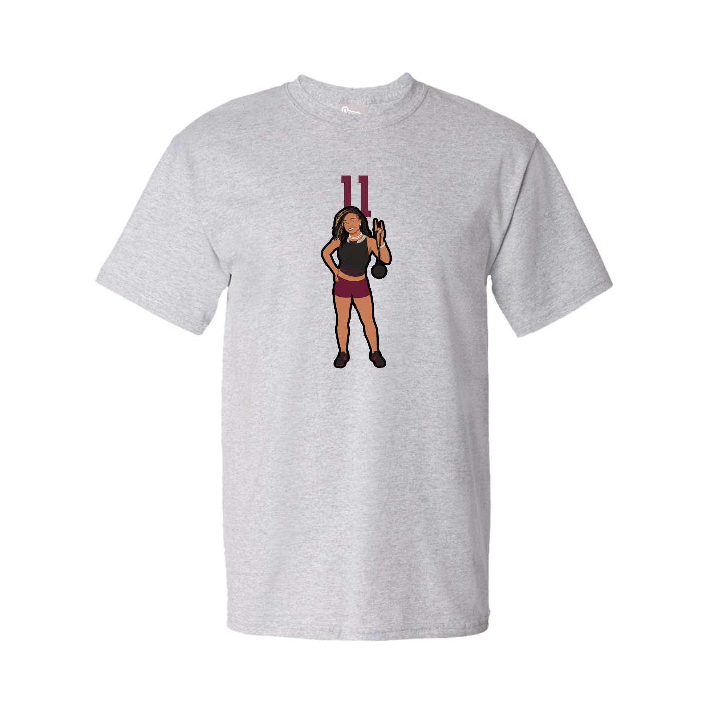 Tee — Number Top in Grey