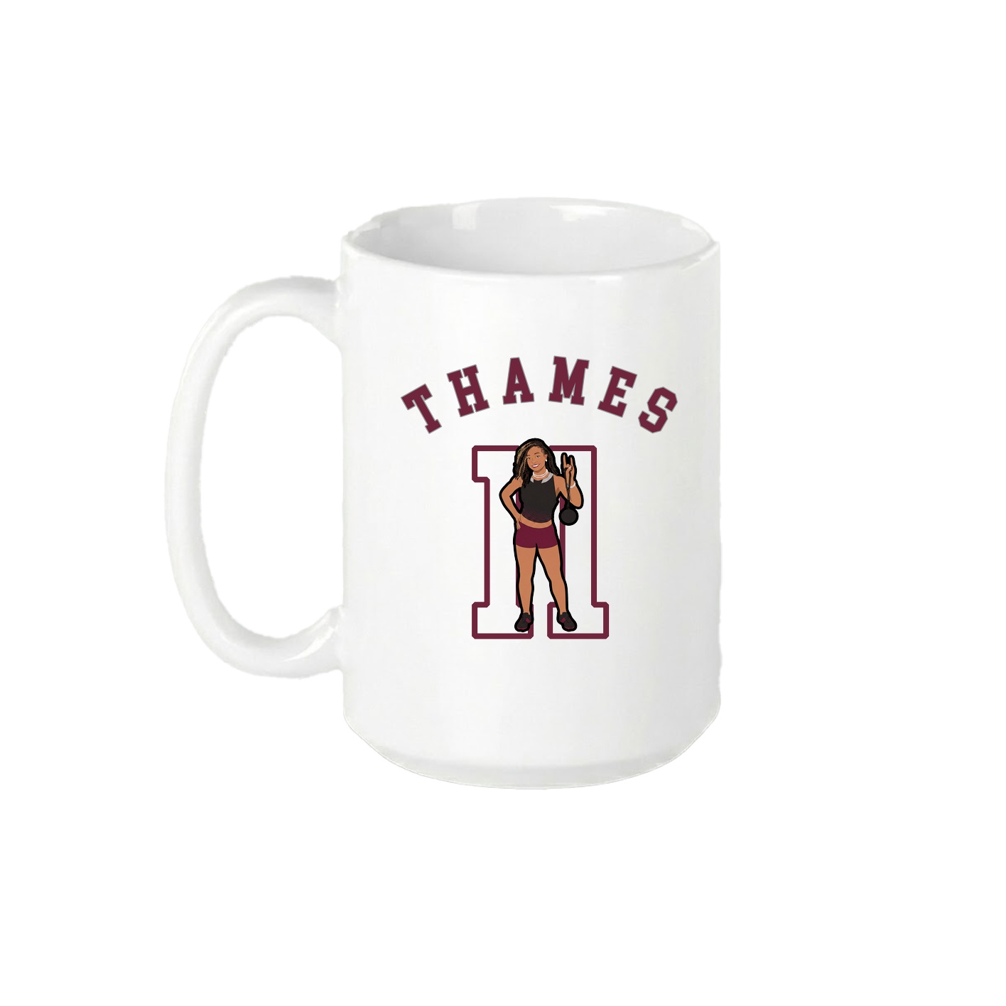 15oz Coffee Mug — Shirsey Arch in White