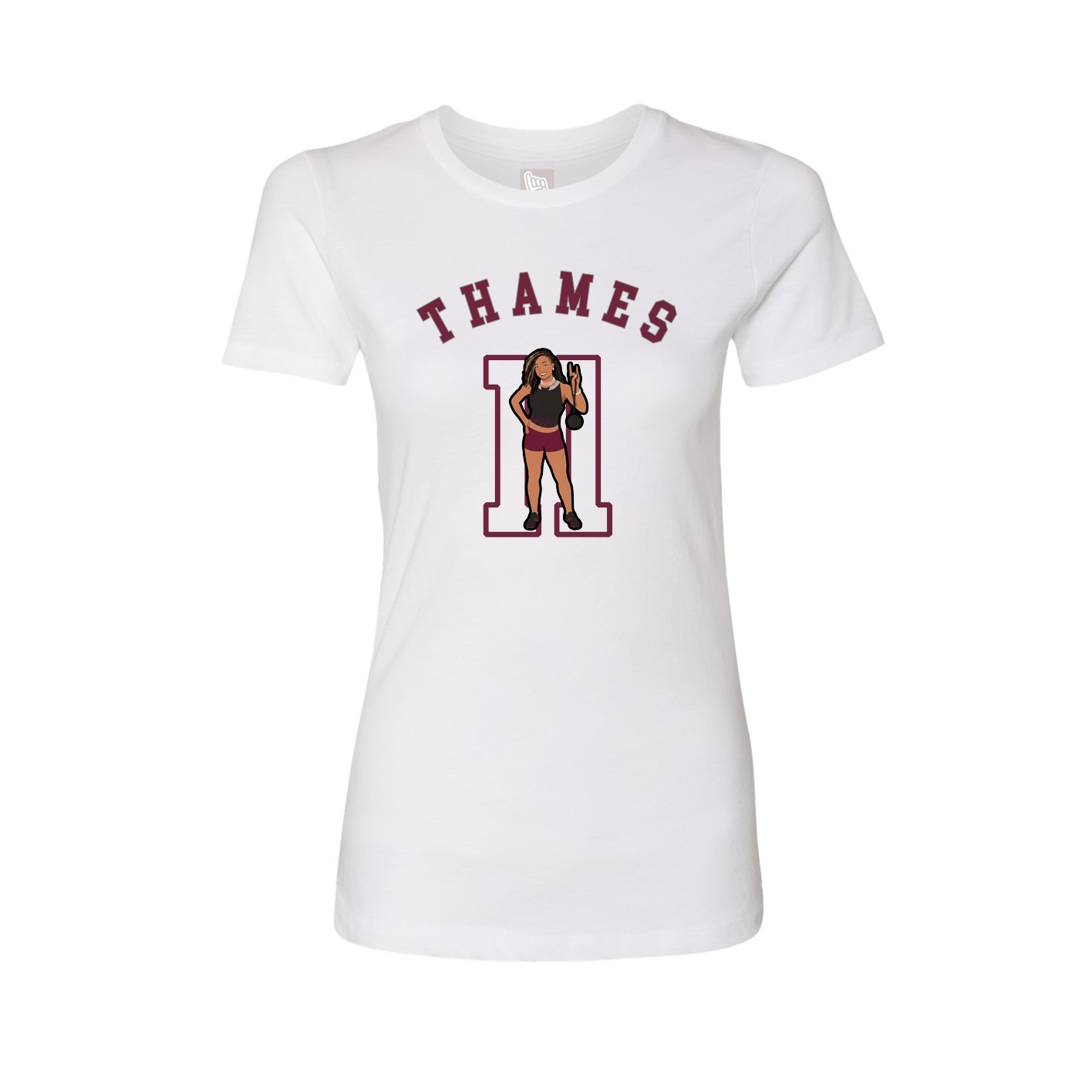 Womens Tee — Shirsey Arch in White