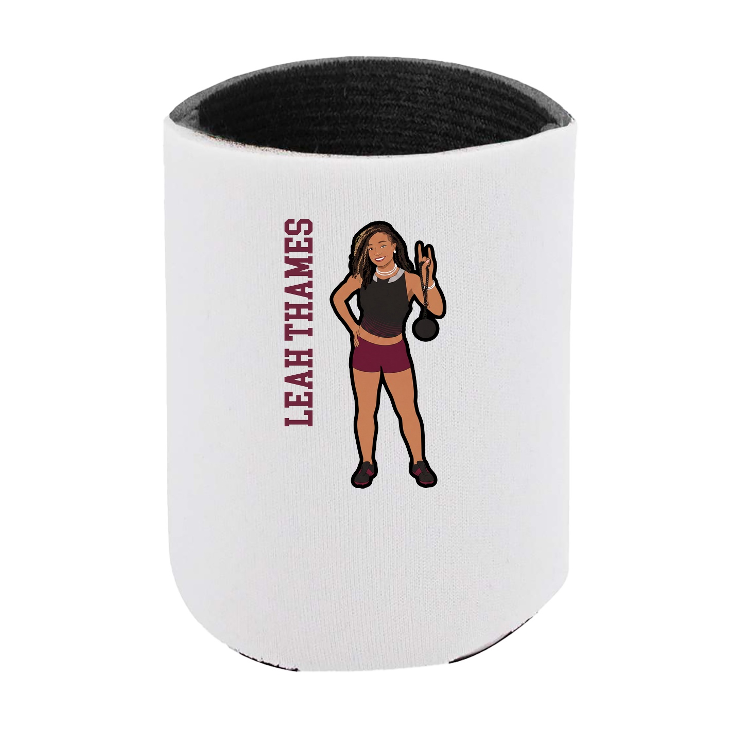 Can Holder — Name Vertical in White