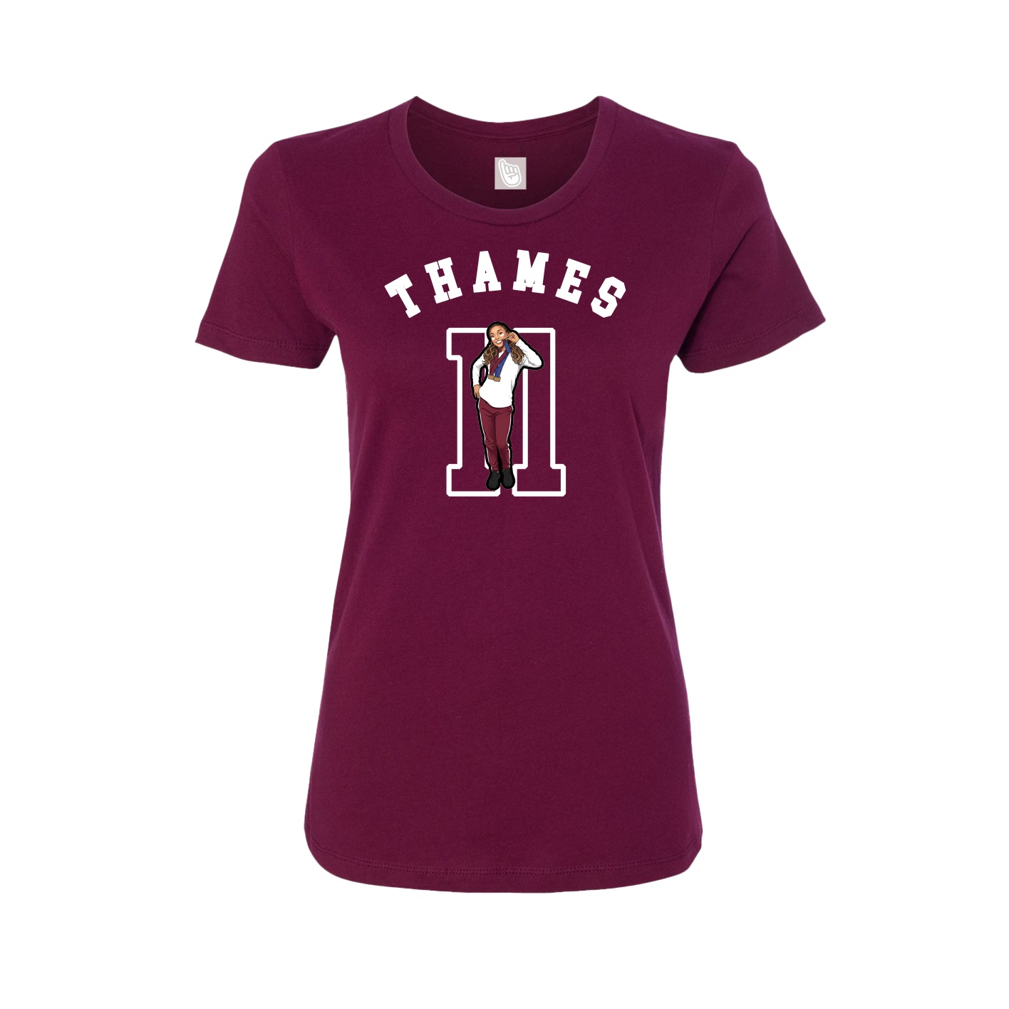 Womens Tee — Shirsey Arch in Maroon