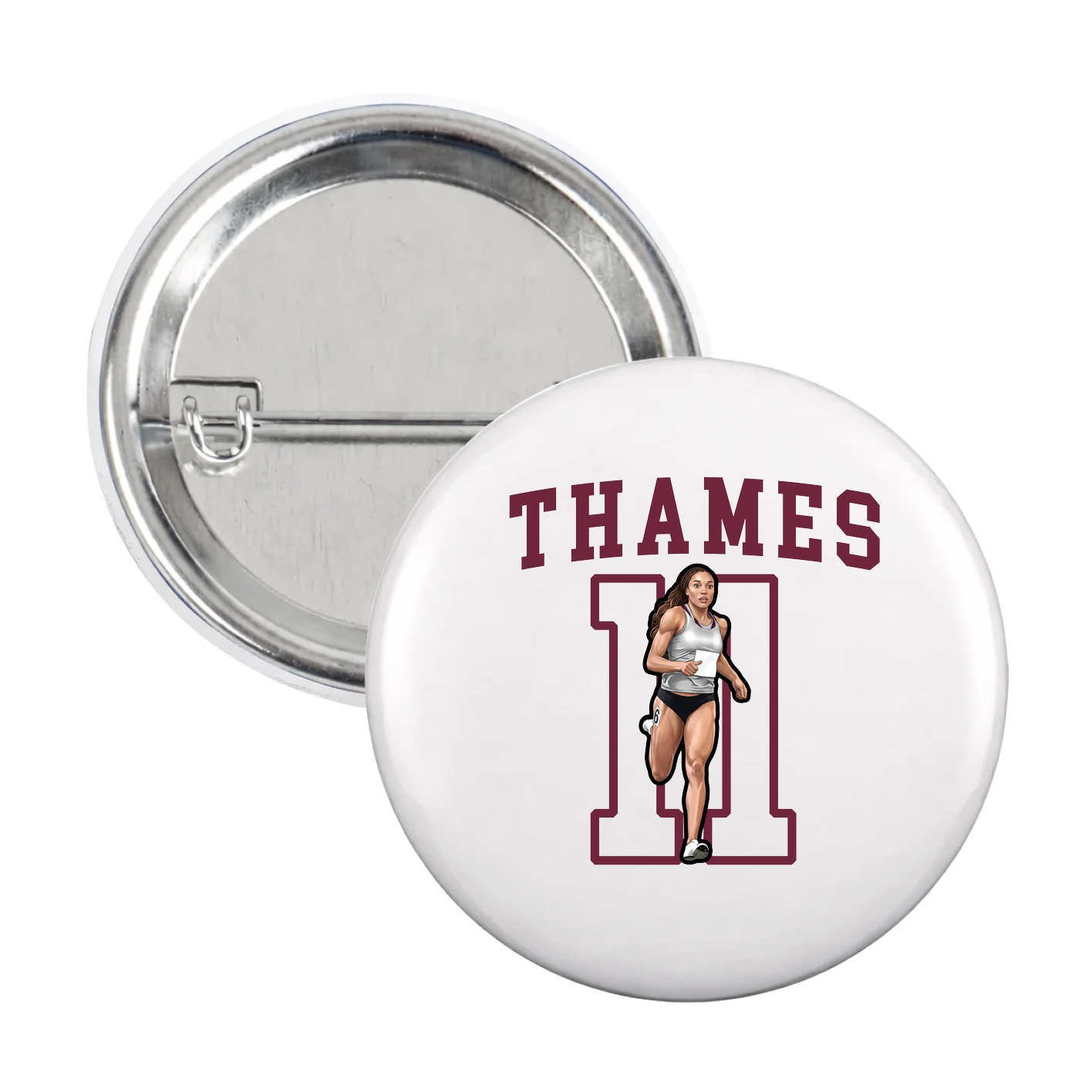 Game Day Button — Shirsey in White