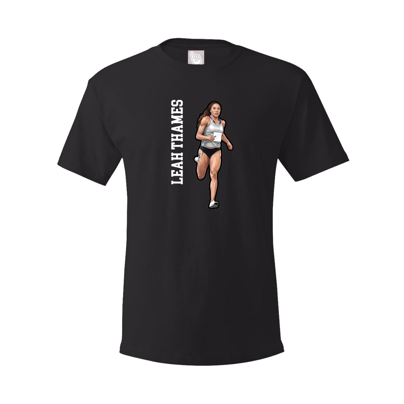 Youth Tee — Name Vertical in Black